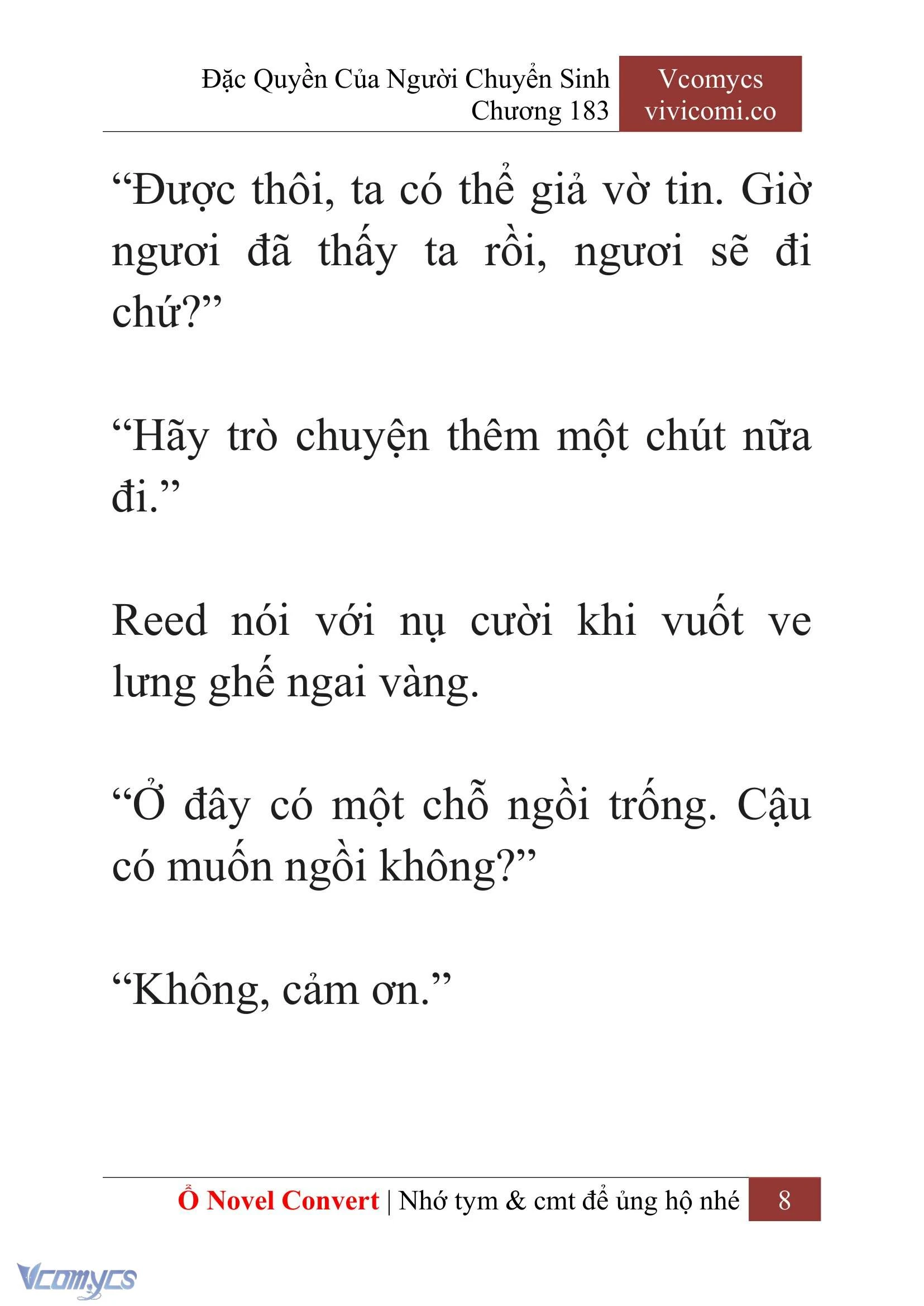 [Novel] Đặc Quyền Của Người Chuyển Sinh Chapter  183 - 11