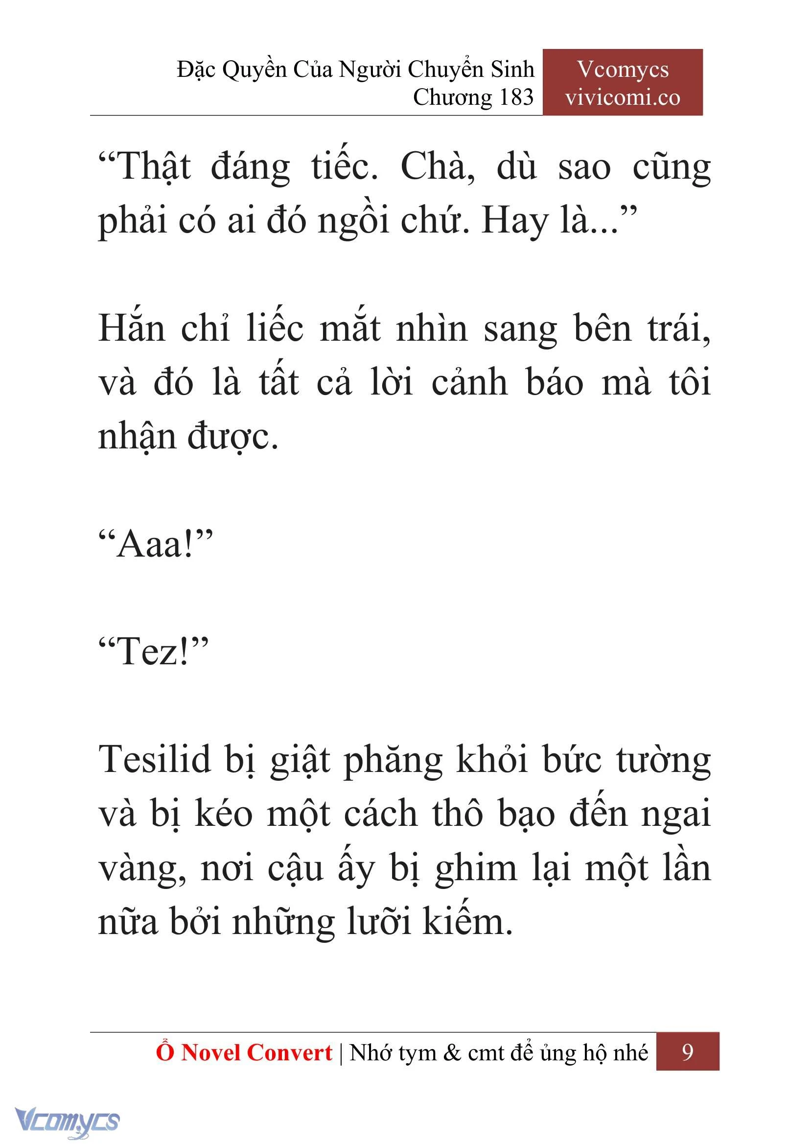 [Novel] Đặc Quyền Của Người Chuyển Sinh Chapter  183 - 12