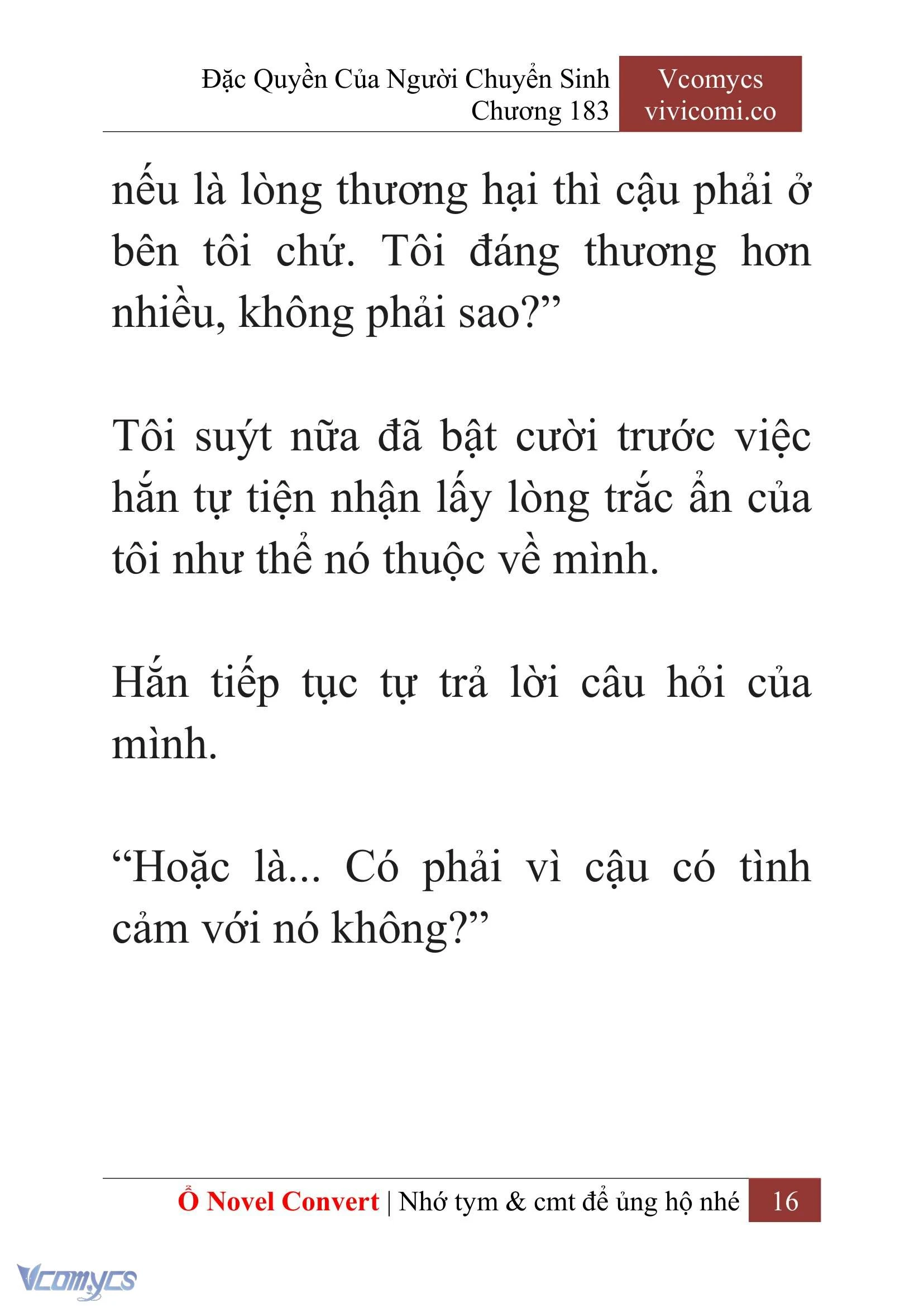 [Novel] Đặc Quyền Của Người Chuyển Sinh Chapter  183 - 19