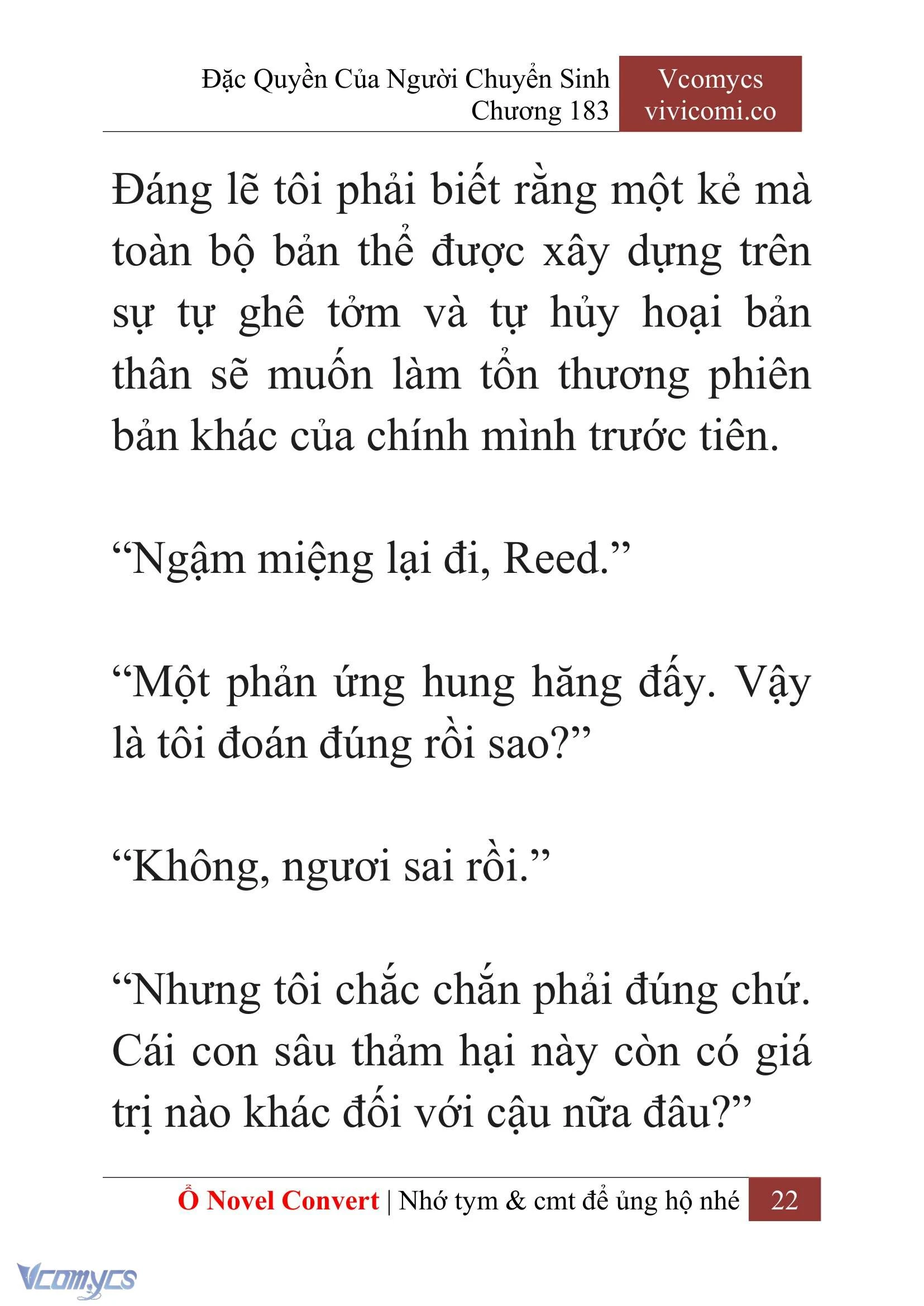 [Novel] Đặc Quyền Của Người Chuyển Sinh Chapter  183 - 25