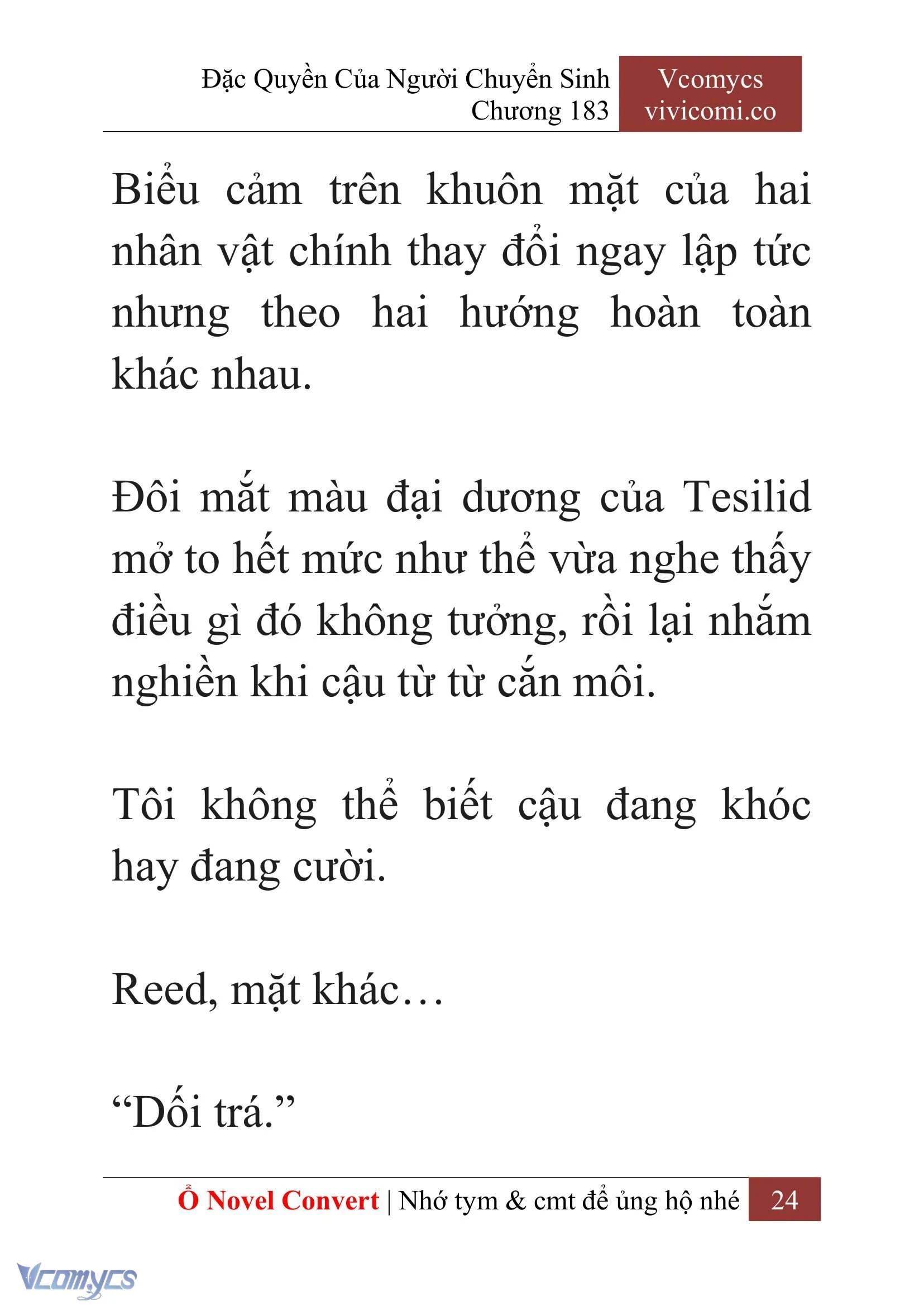 [Novel] Đặc Quyền Của Người Chuyển Sinh Chapter  183 - 27