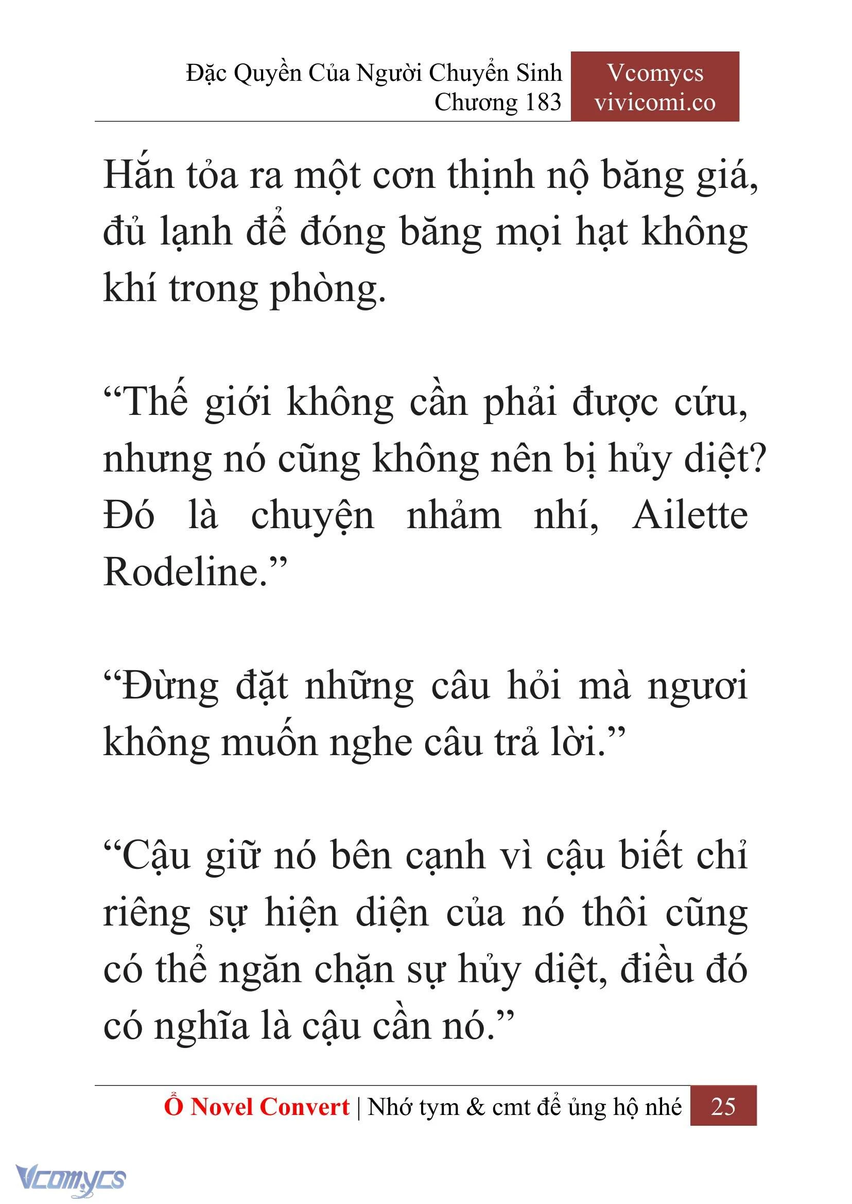 [Novel] Đặc Quyền Của Người Chuyển Sinh Chapter  183 - 28