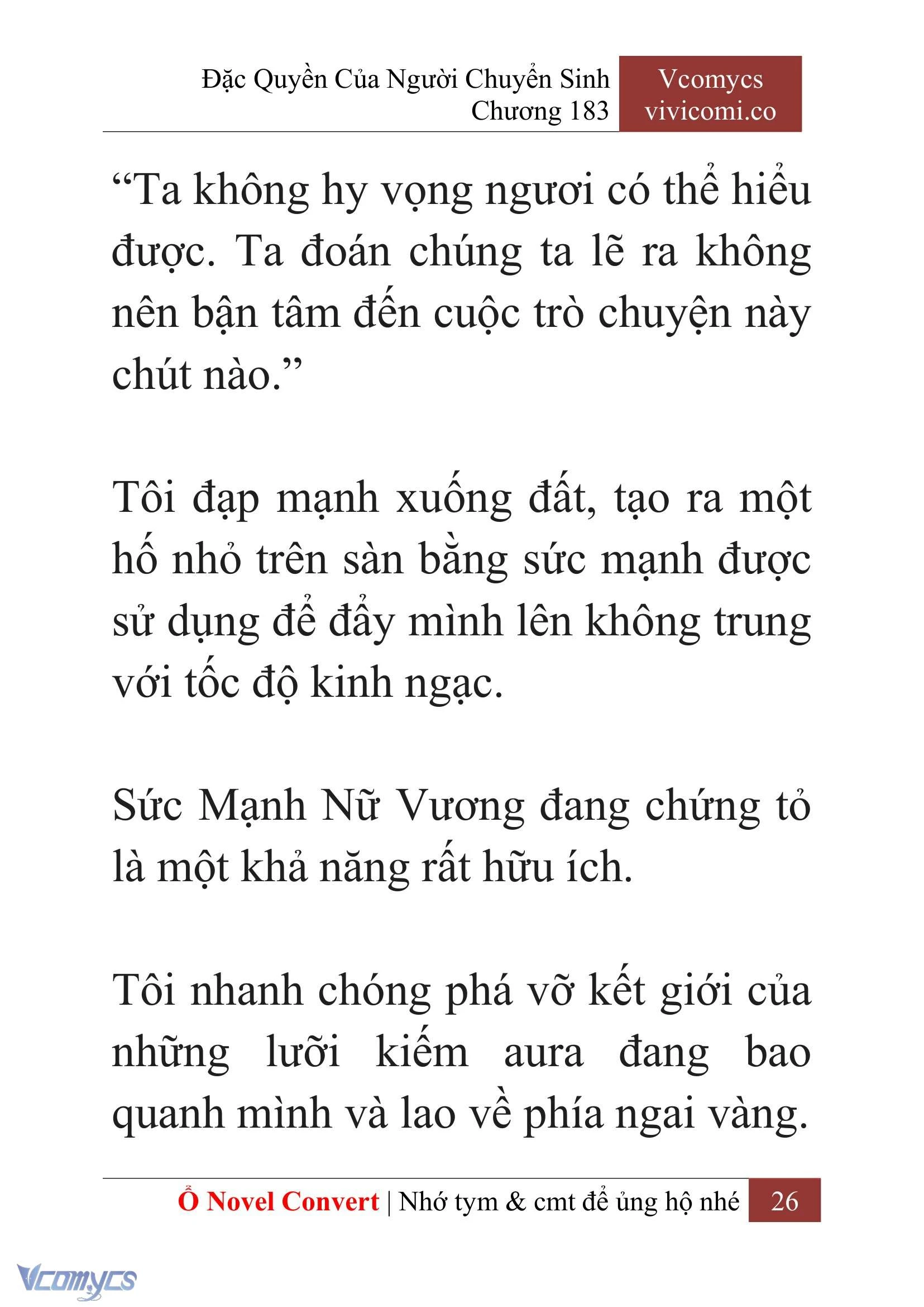[Novel] Đặc Quyền Của Người Chuyển Sinh Chapter  183 - 29