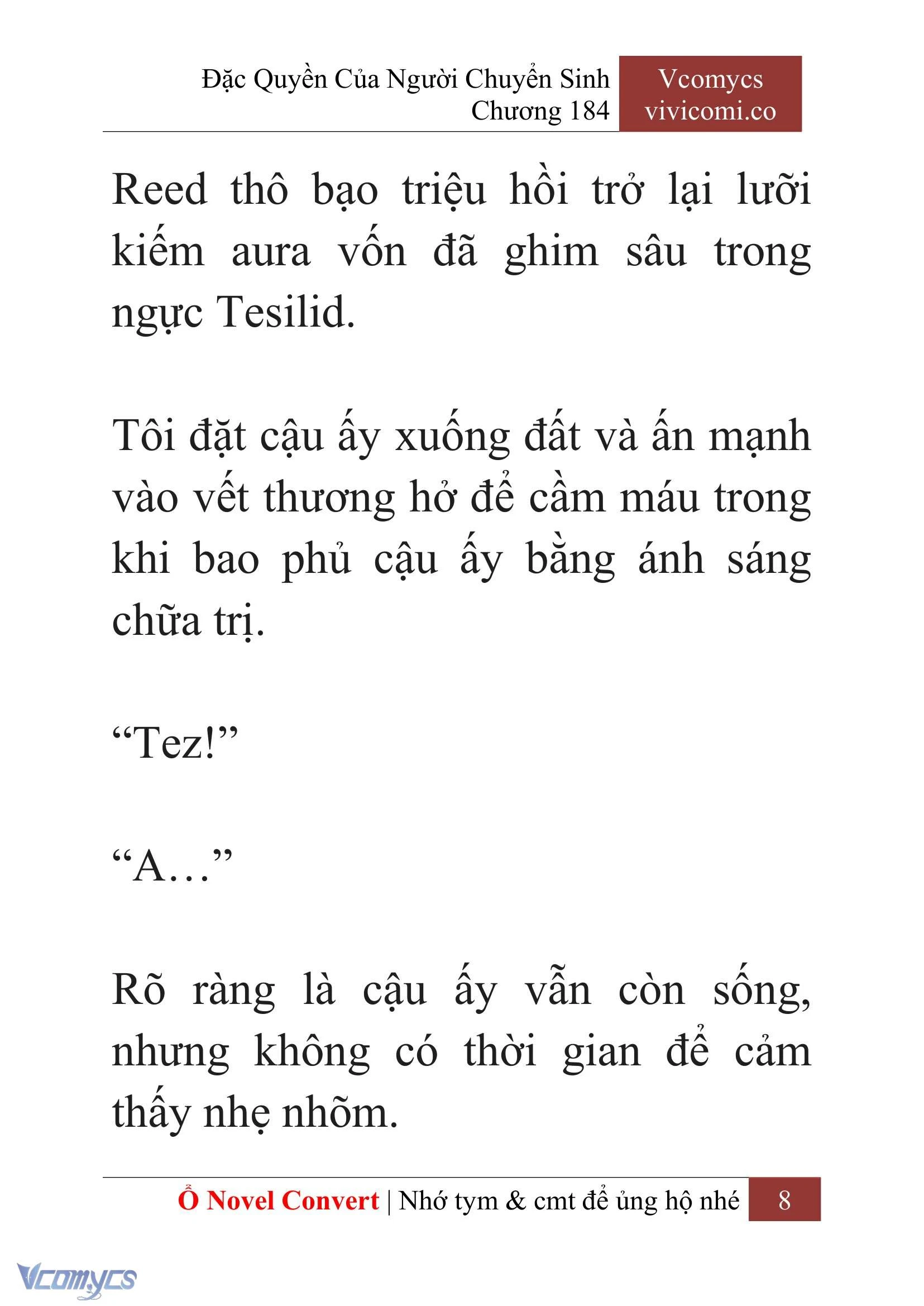 [Novel] Đặc Quyền Của Người Chuyển Sinh Chapter  184 - 11