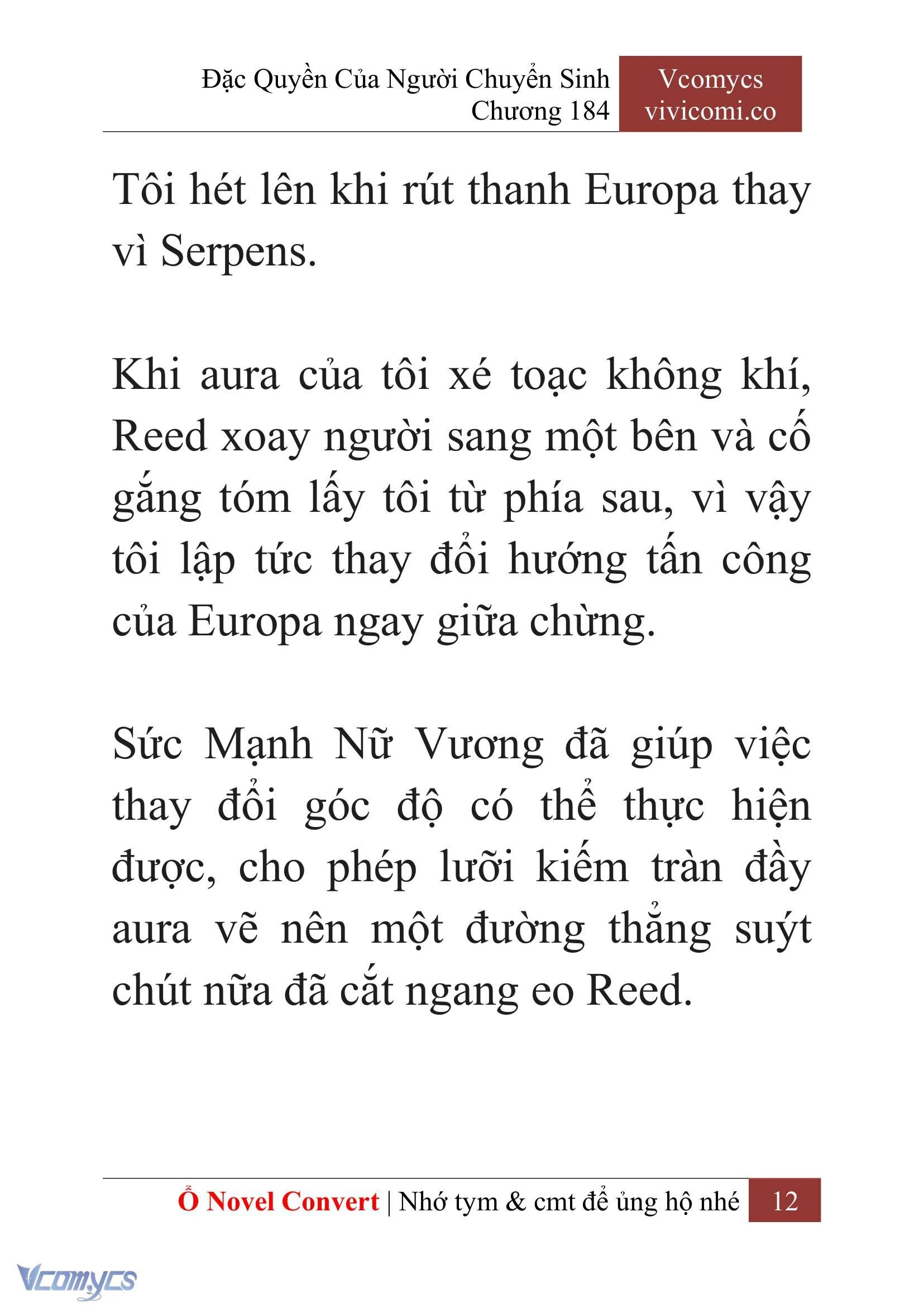 [Novel] Đặc Quyền Của Người Chuyển Sinh Chapter  184 - 15