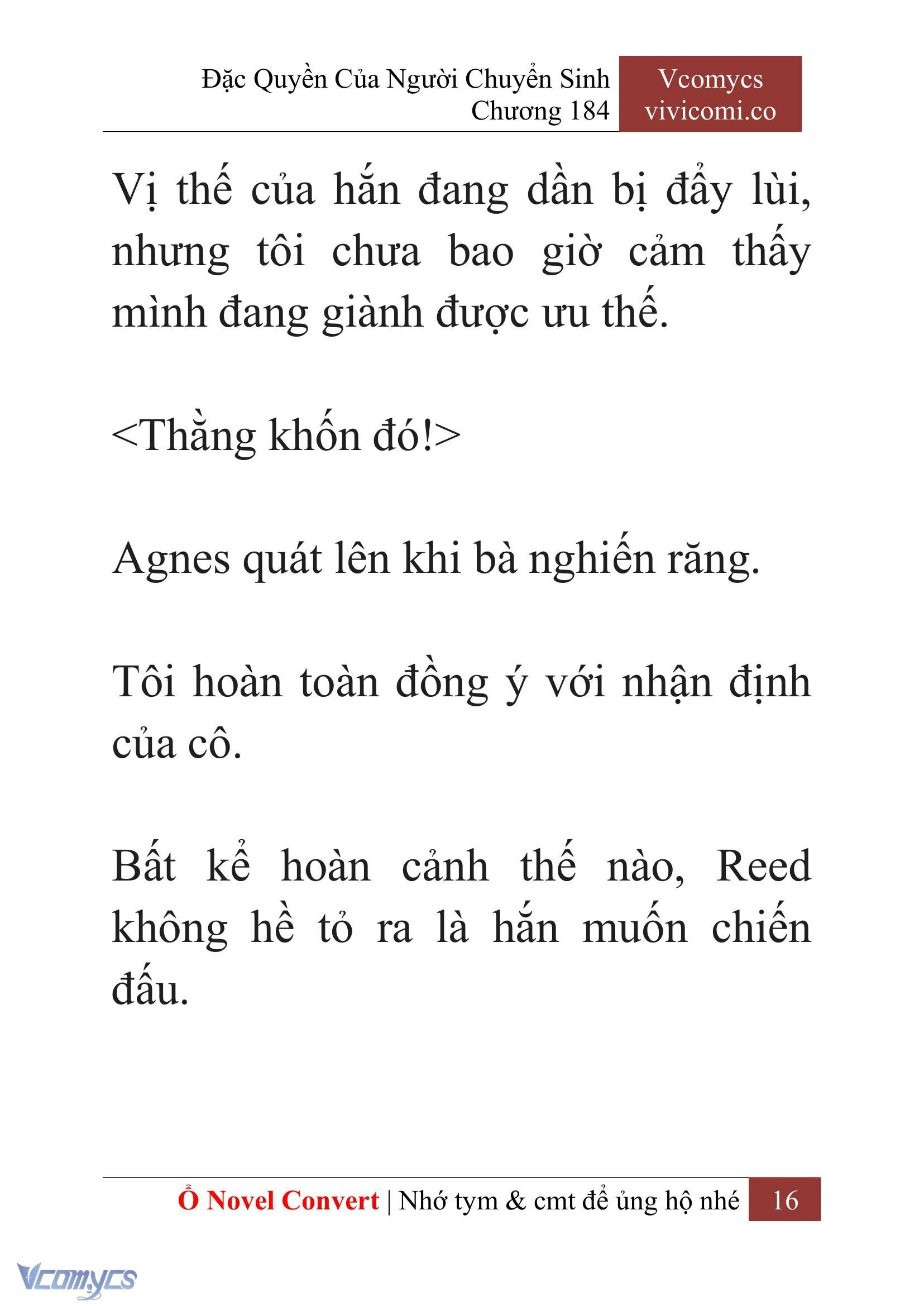 [Novel] Đặc Quyền Của Người Chuyển Sinh Chapter  184 - 19