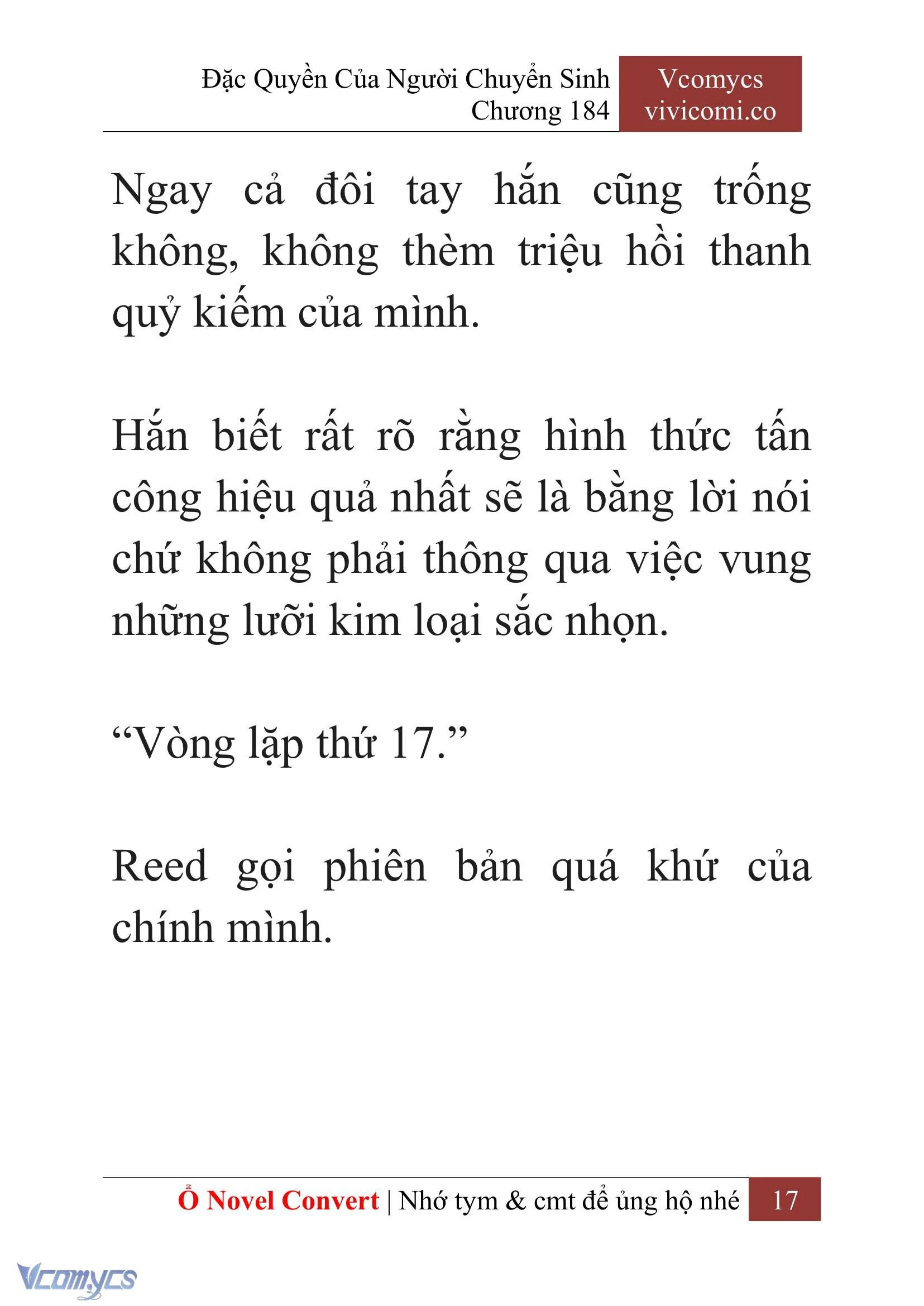 [Novel] Đặc Quyền Của Người Chuyển Sinh Chapter  184 - 20