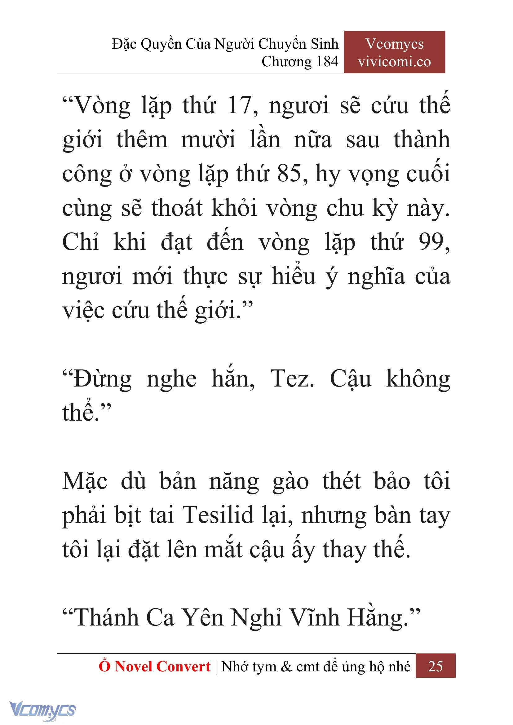 [Novel] Đặc Quyền Của Người Chuyển Sinh Chapter  184 - 28