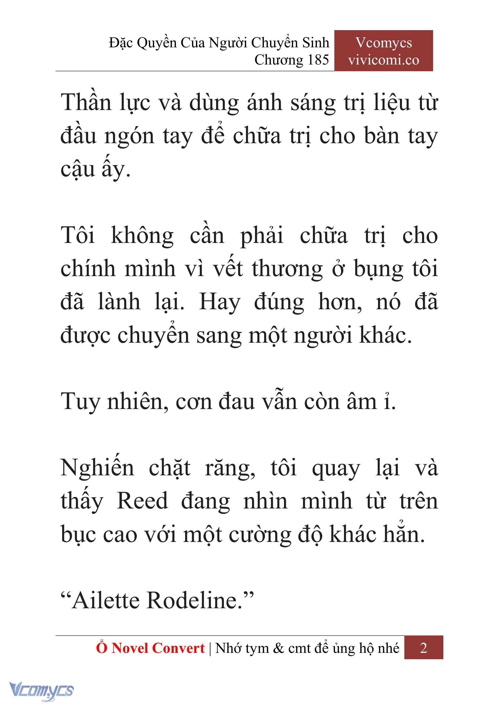 [Novel] Đặc Quyền Của Người Chuyển Sinh Chapter  185 - 5