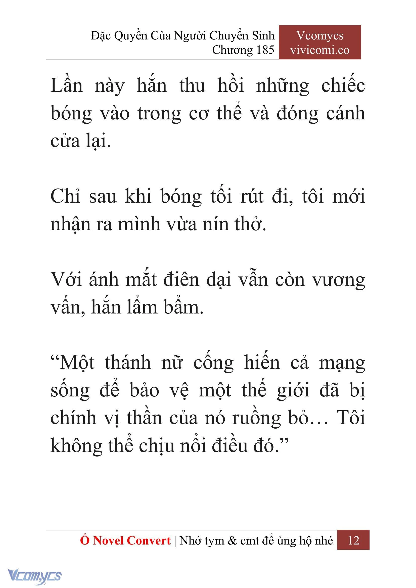 [Novel] Đặc Quyền Của Người Chuyển Sinh Chapter  185 - 15