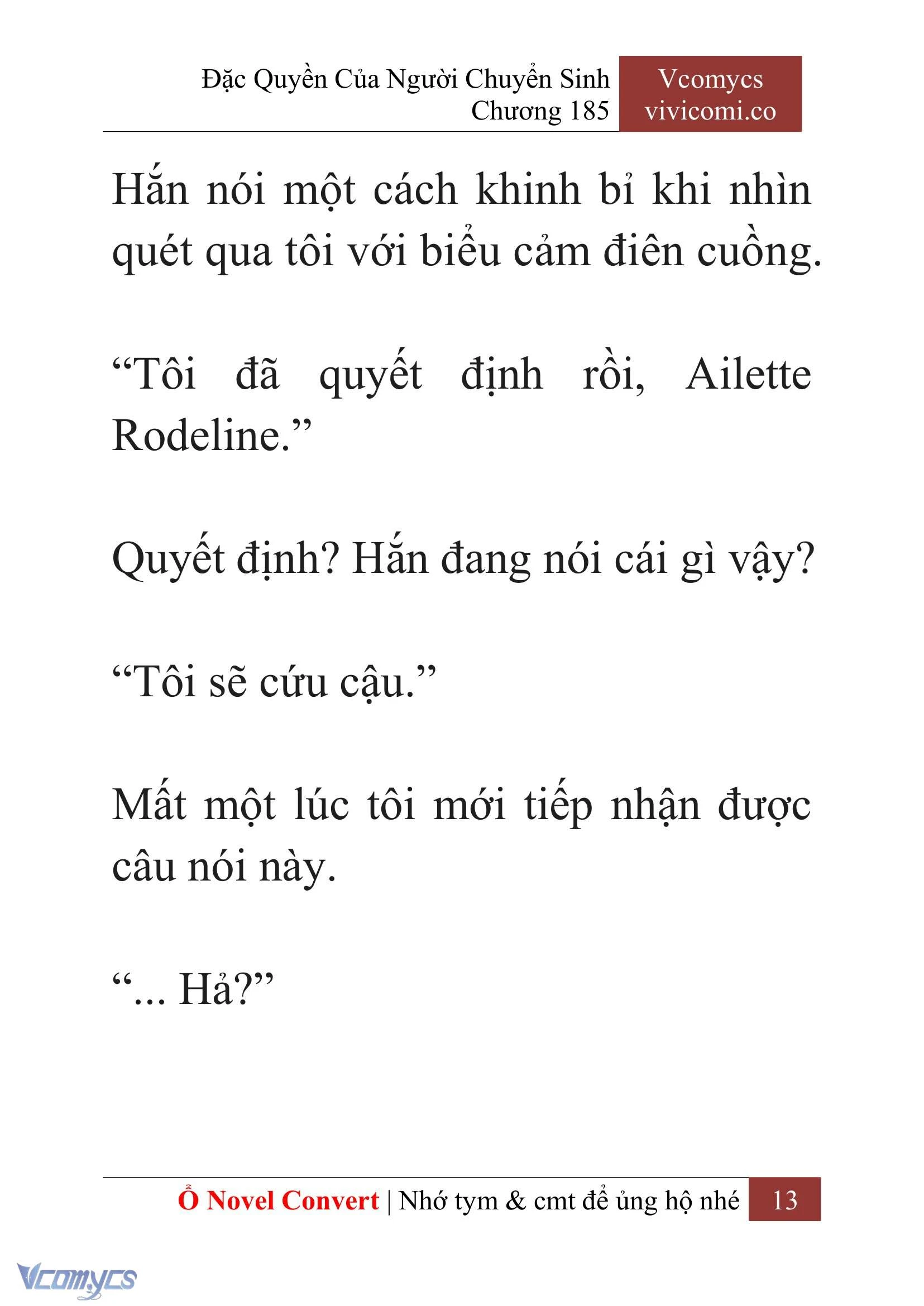 [Novel] Đặc Quyền Của Người Chuyển Sinh Chapter  185 - 16