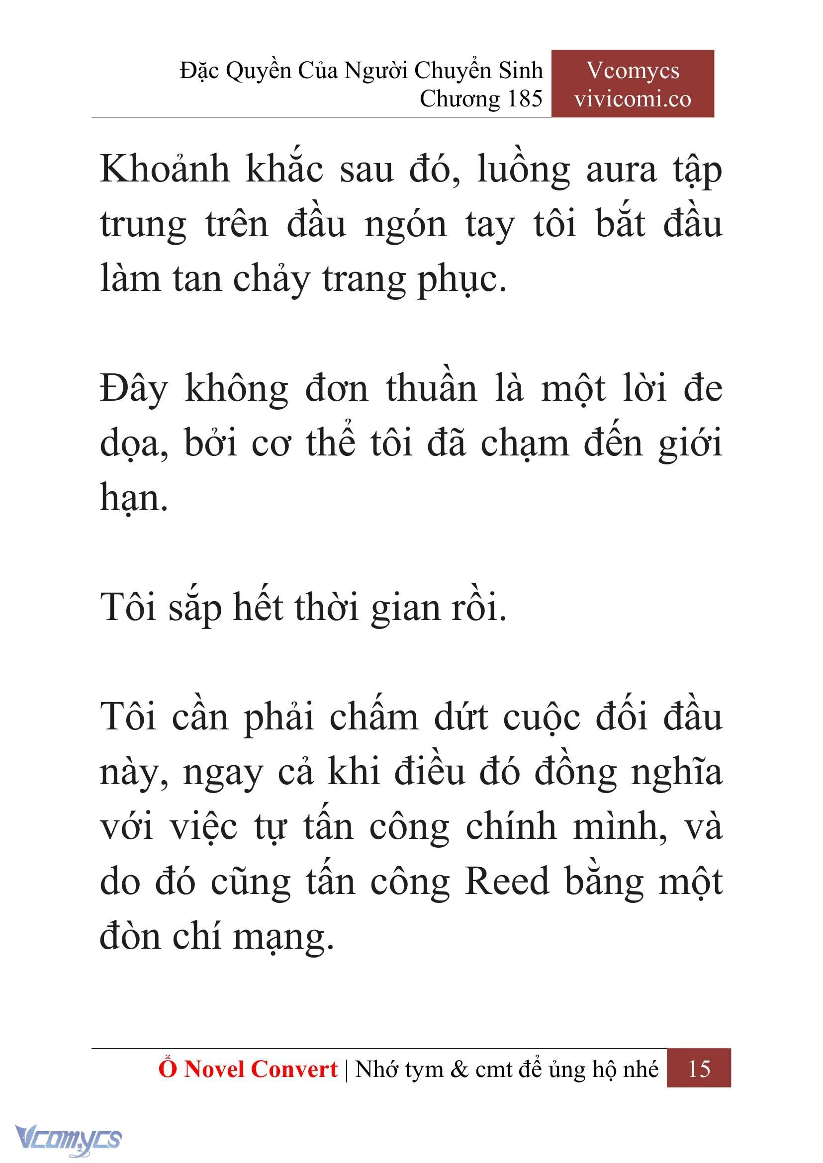 [Novel] Đặc Quyền Của Người Chuyển Sinh Chapter  185 - 18