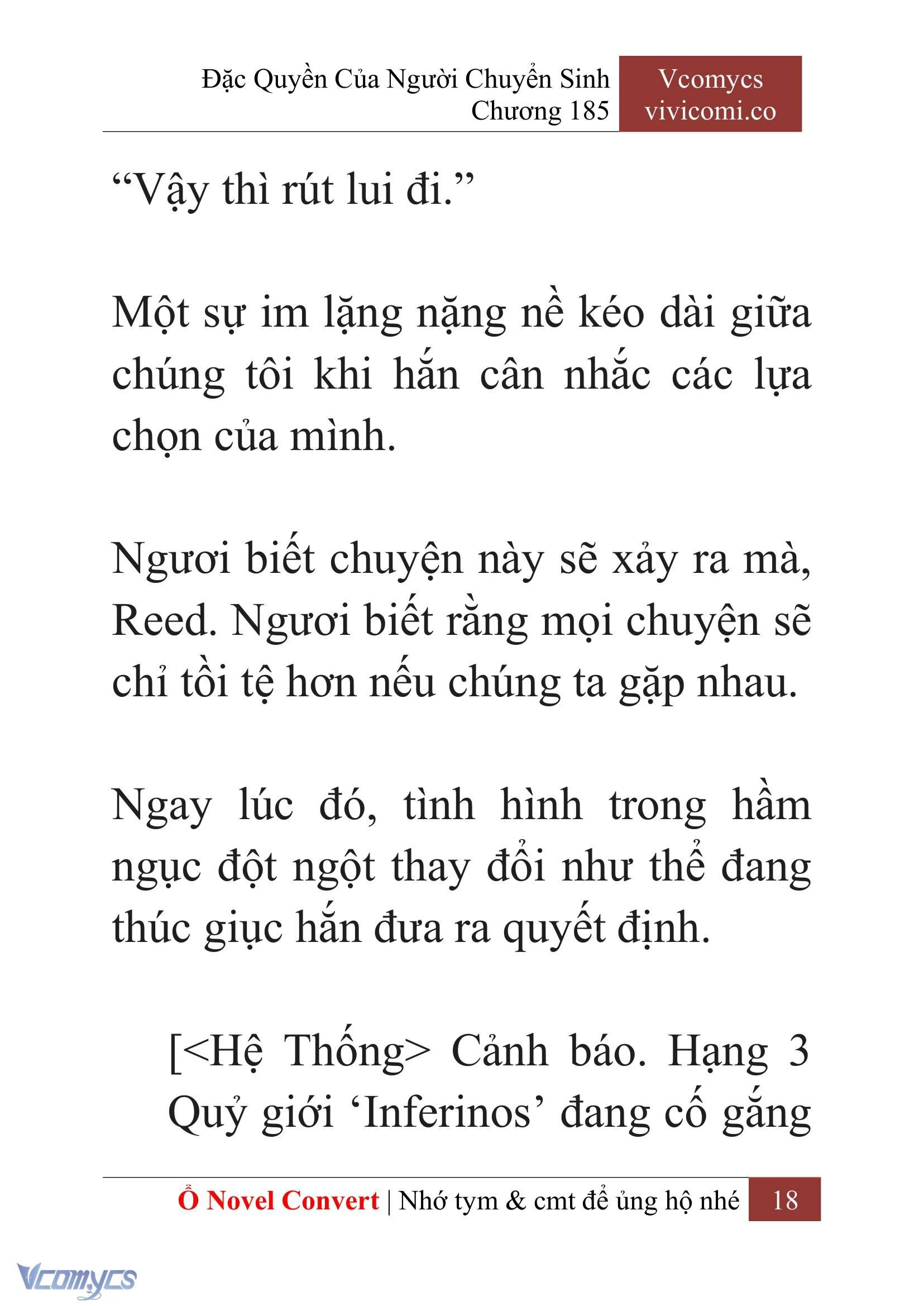 [Novel] Đặc Quyền Của Người Chuyển Sinh Chapter  185 - 21