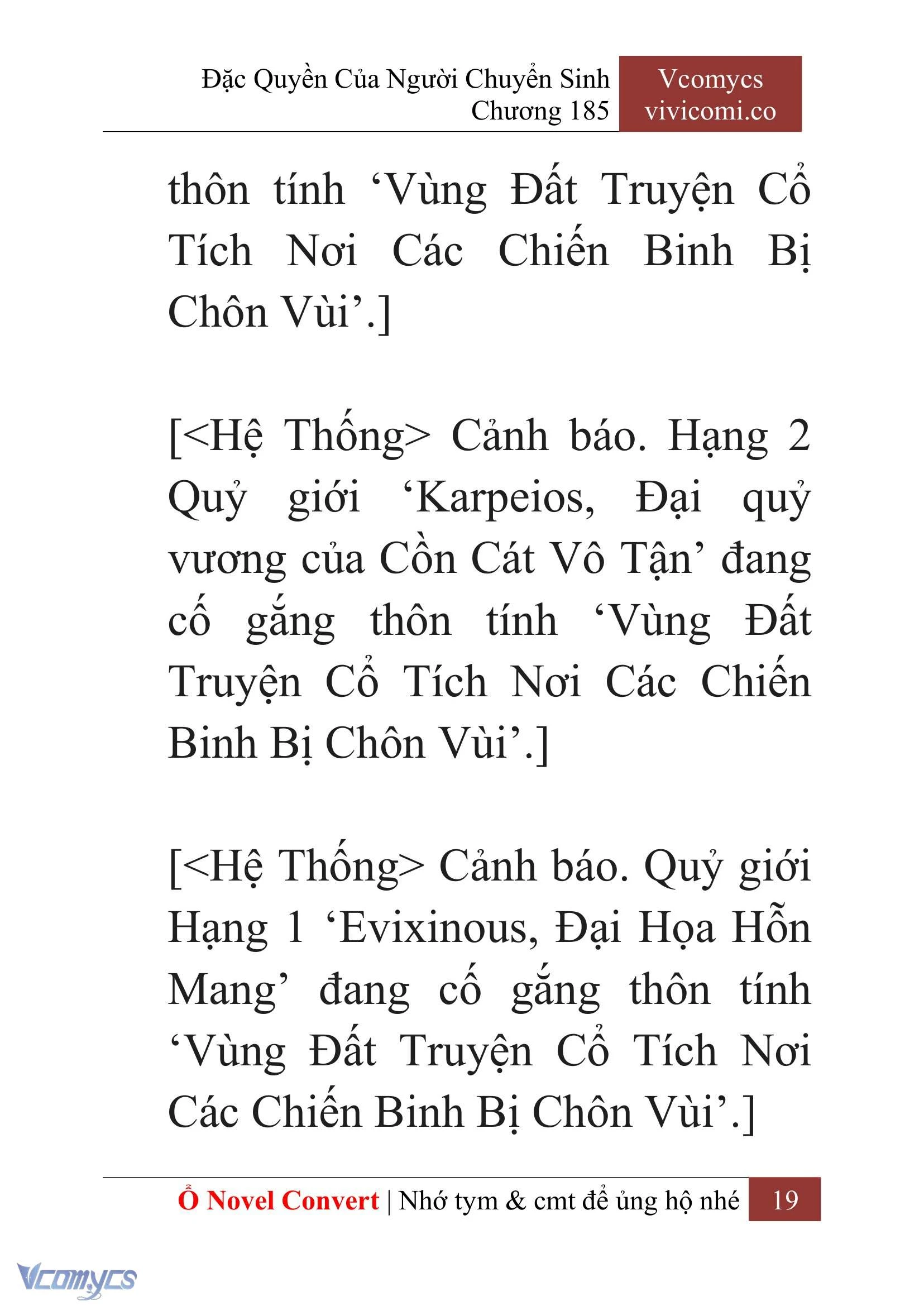 [Novel] Đặc Quyền Của Người Chuyển Sinh Chapter  185 - 22