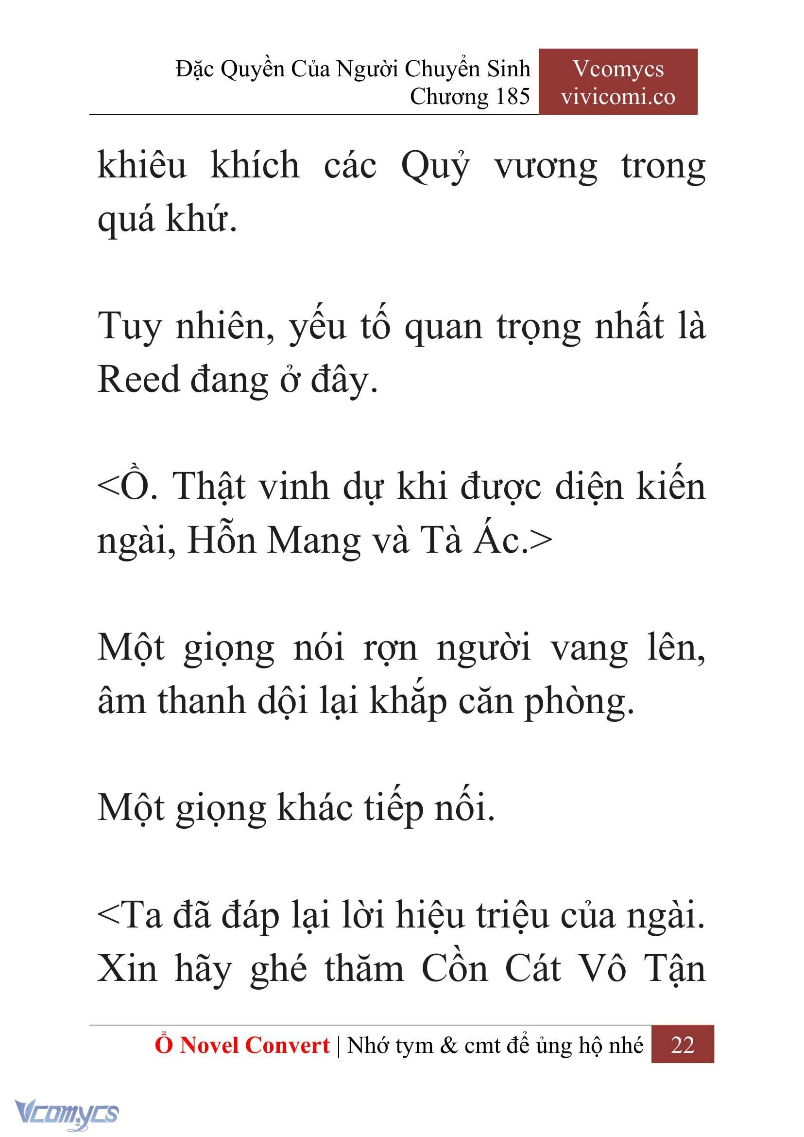 [Novel] Đặc Quyền Của Người Chuyển Sinh Chapter  185 - 25