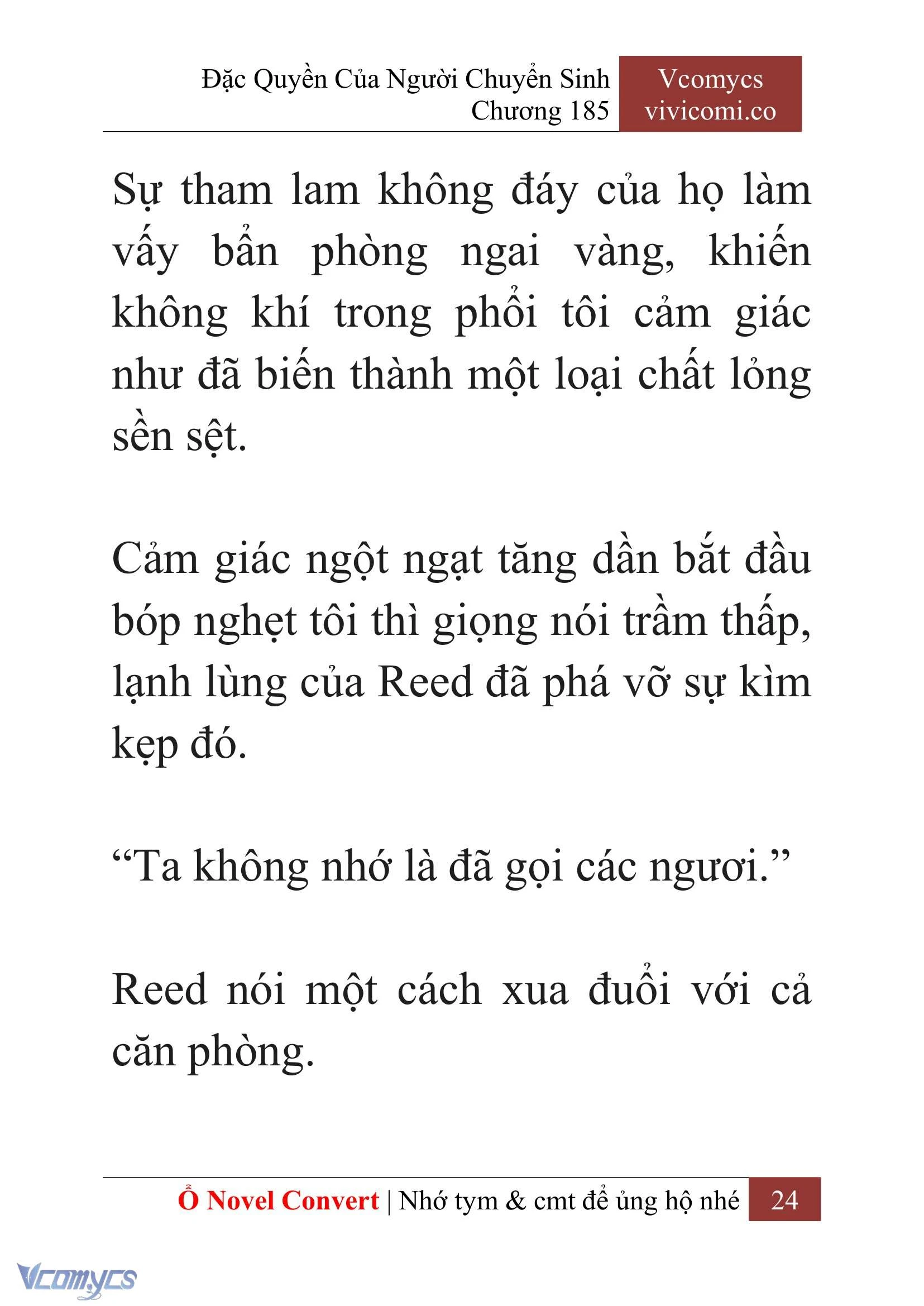 [Novel] Đặc Quyền Của Người Chuyển Sinh Chapter  185 - 27