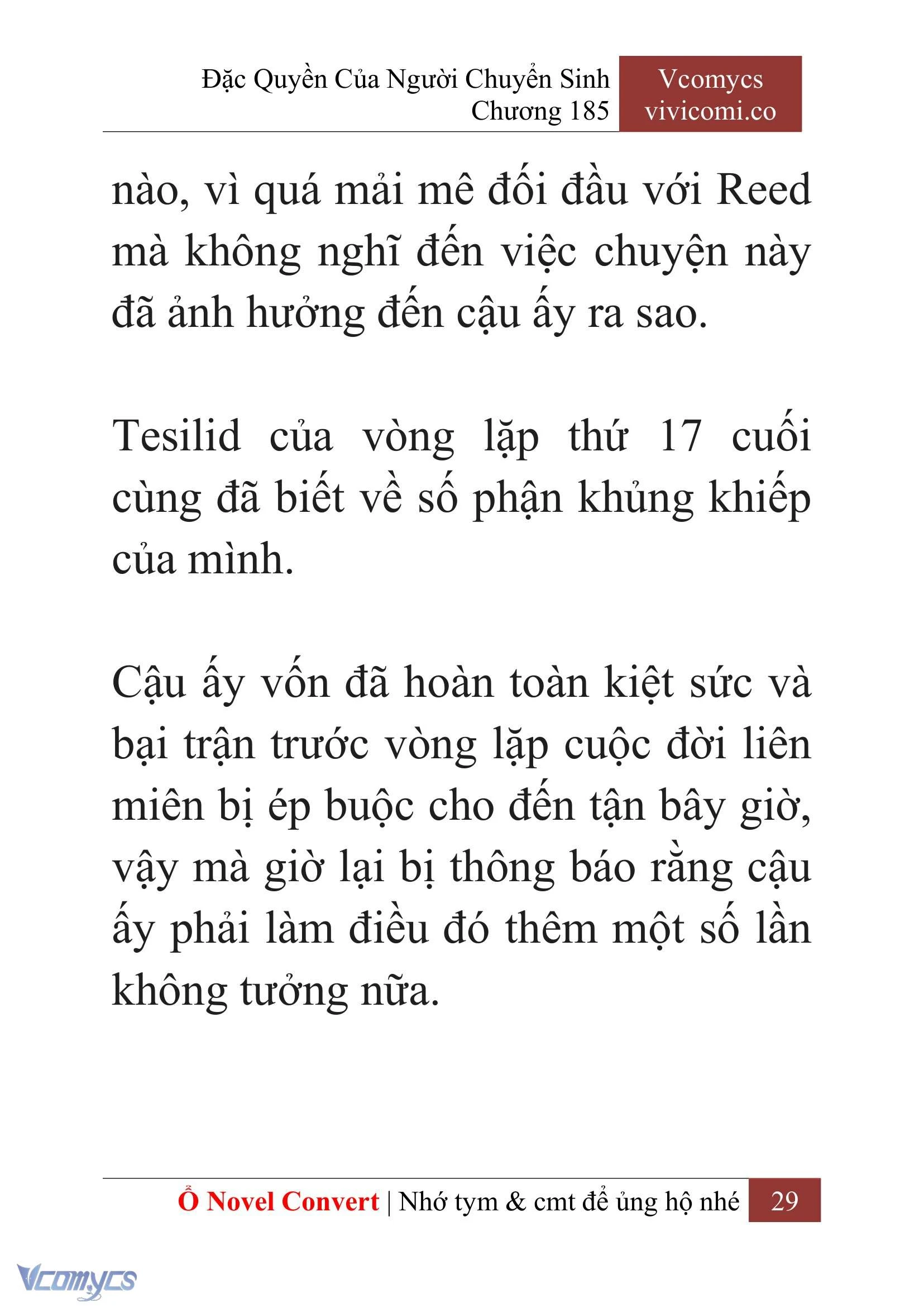 [Novel] Đặc Quyền Của Người Chuyển Sinh Chapter  185 - 32
