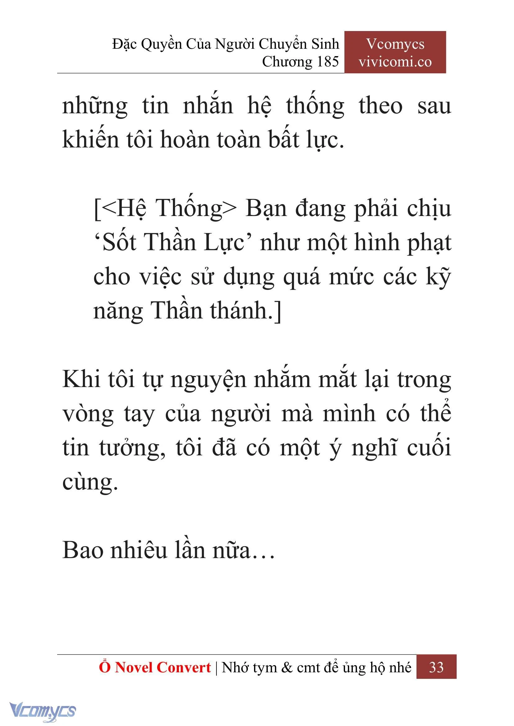 [Novel] Đặc Quyền Của Người Chuyển Sinh Chapter  185 - 36