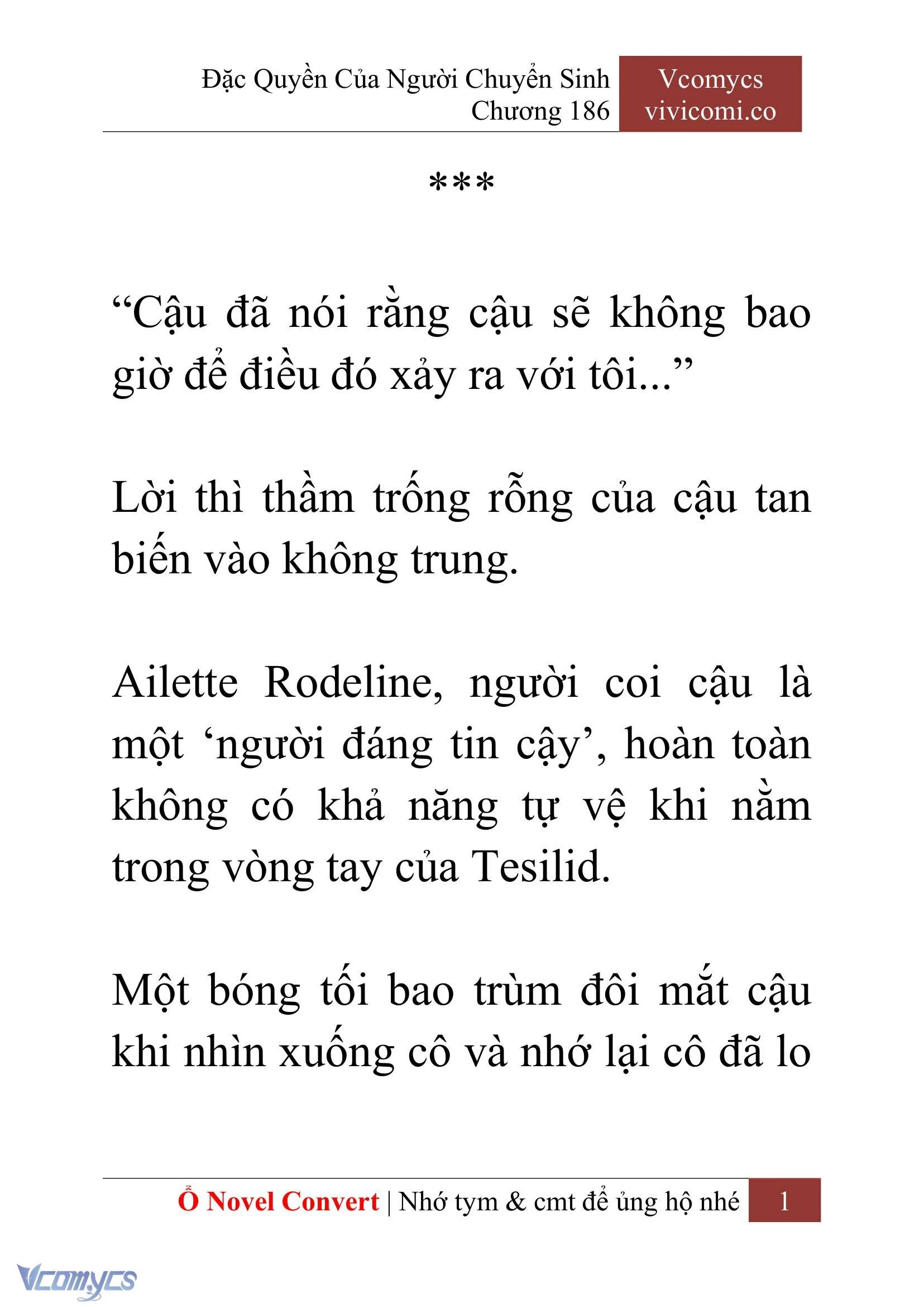 [Novel] Đặc Quyền Của Người Chuyển Sinh Chapter  186 - 4