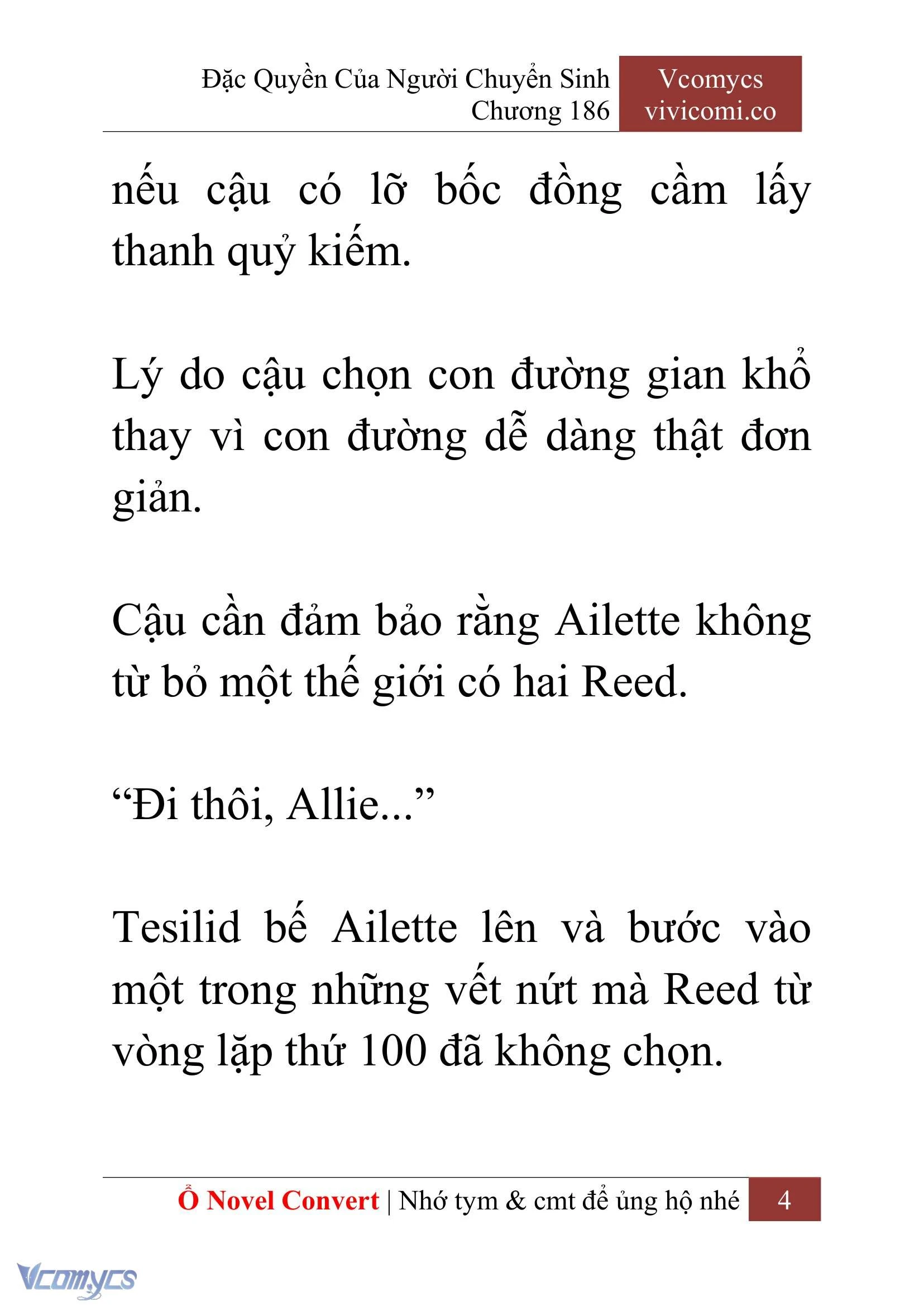 [Novel] Đặc Quyền Của Người Chuyển Sinh Chapter  186 - 7