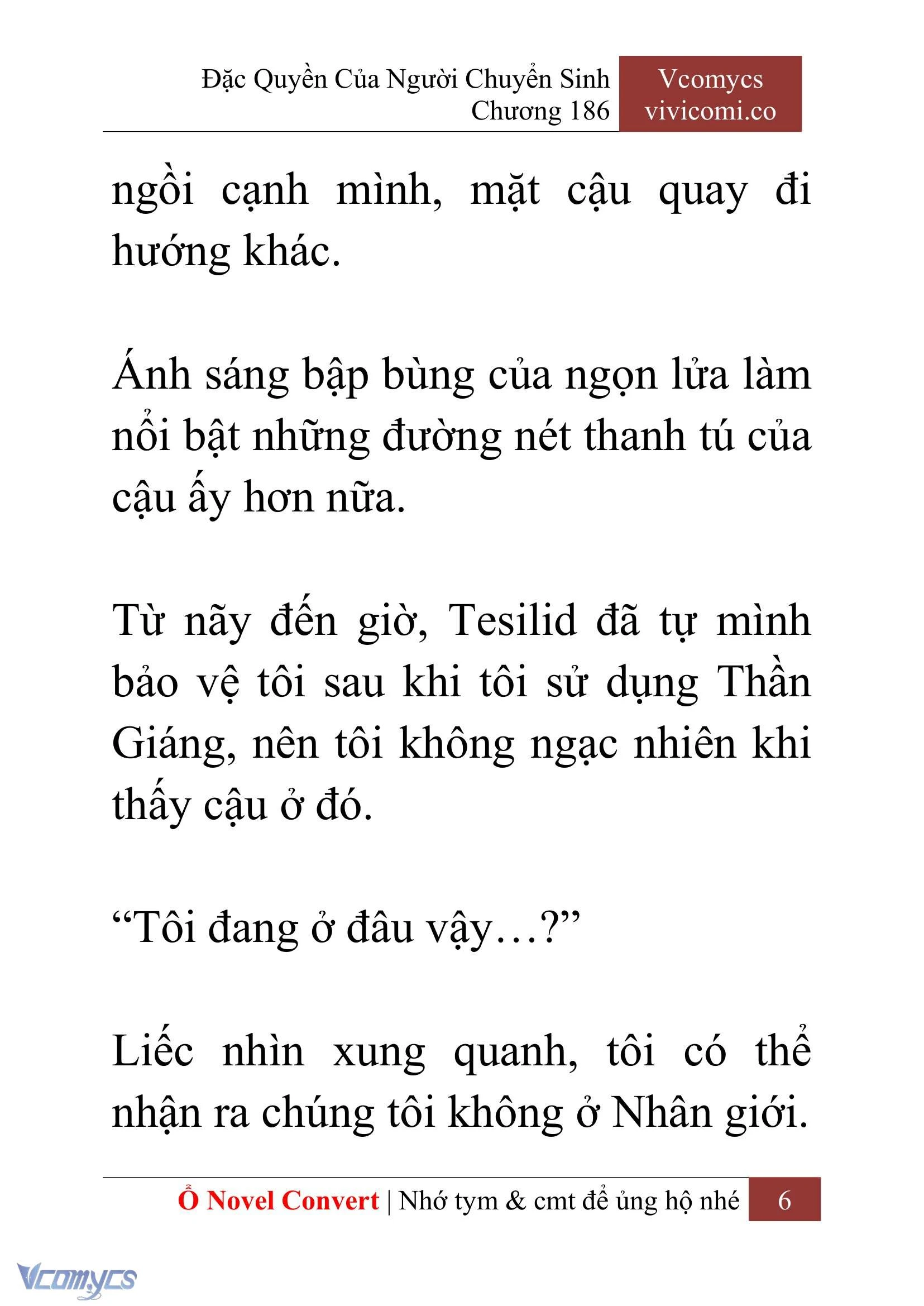 [Novel] Đặc Quyền Của Người Chuyển Sinh Chapter  186 - 9