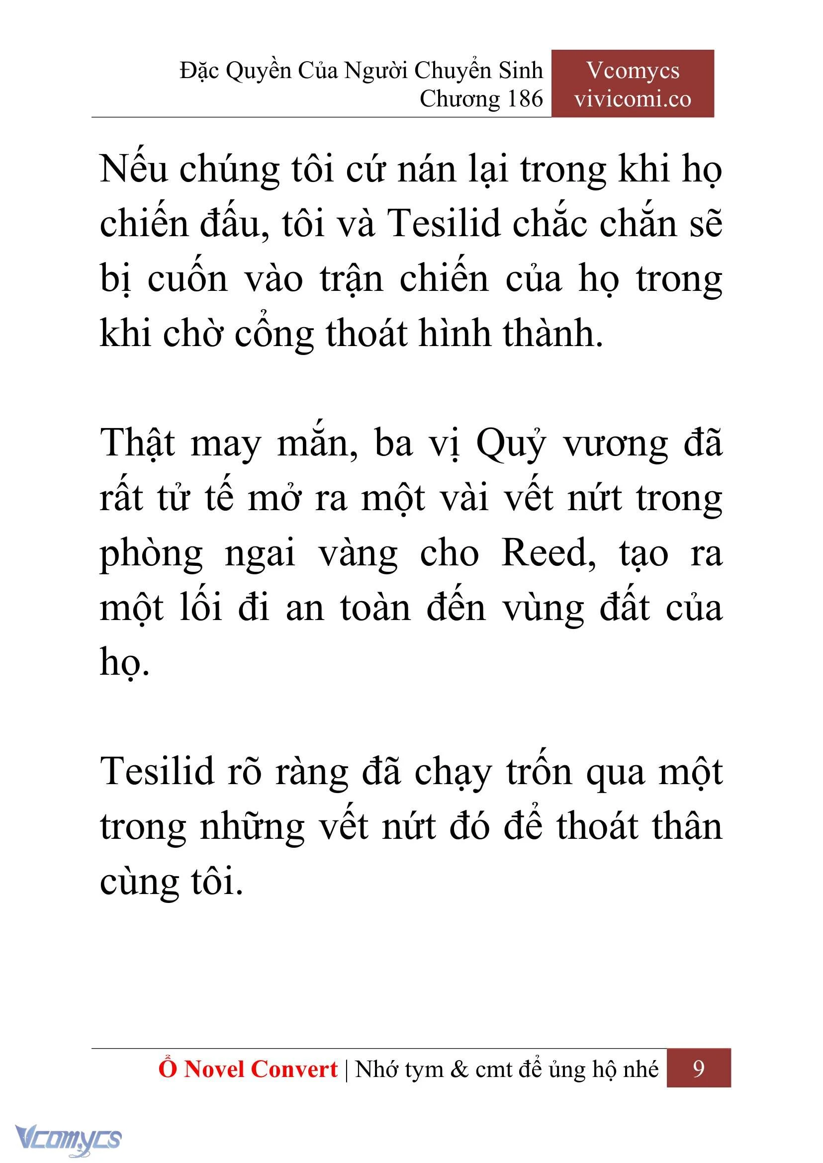 [Novel] Đặc Quyền Của Người Chuyển Sinh Chapter  186 - 12