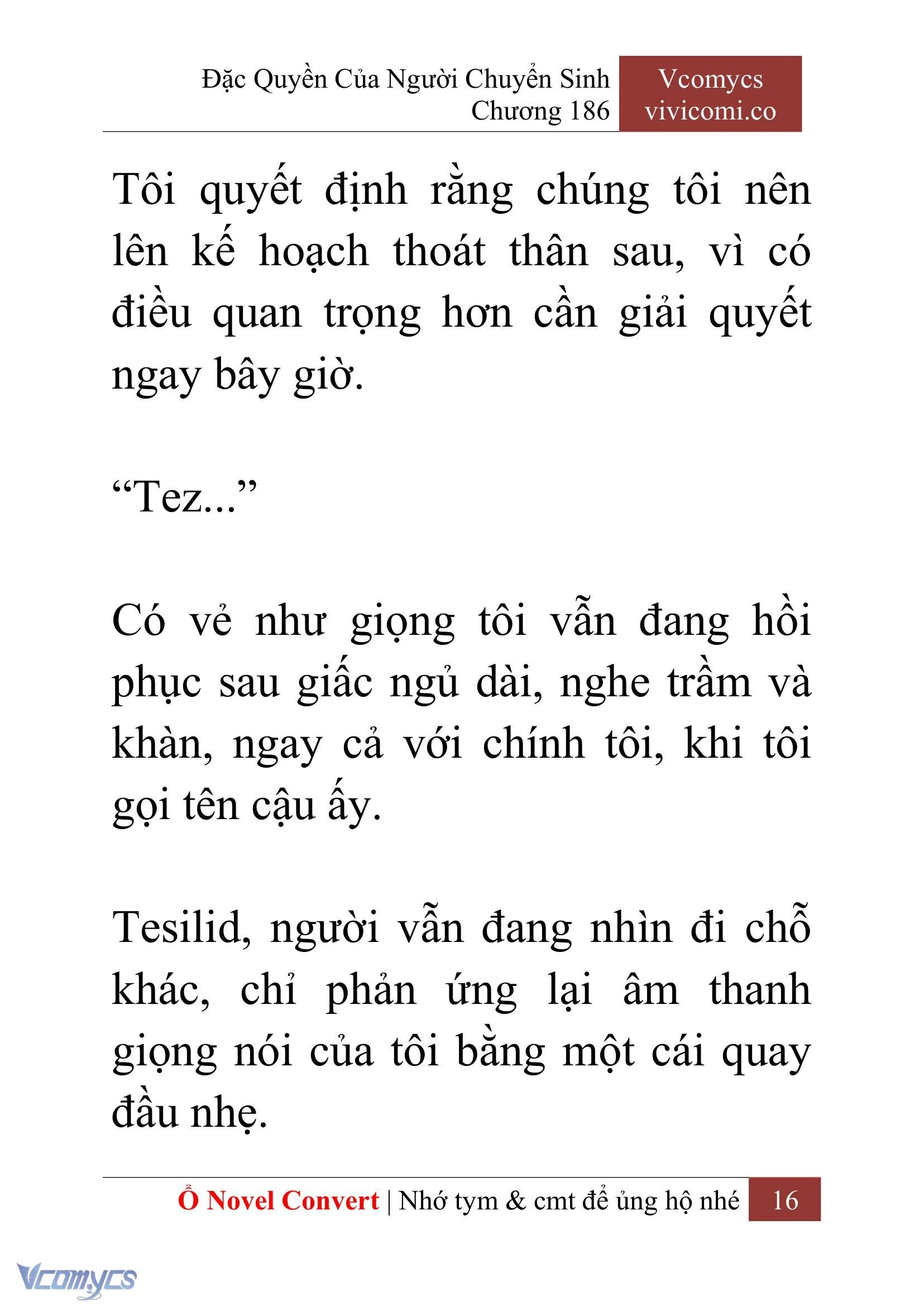 [Novel] Đặc Quyền Của Người Chuyển Sinh Chapter  186 - 19