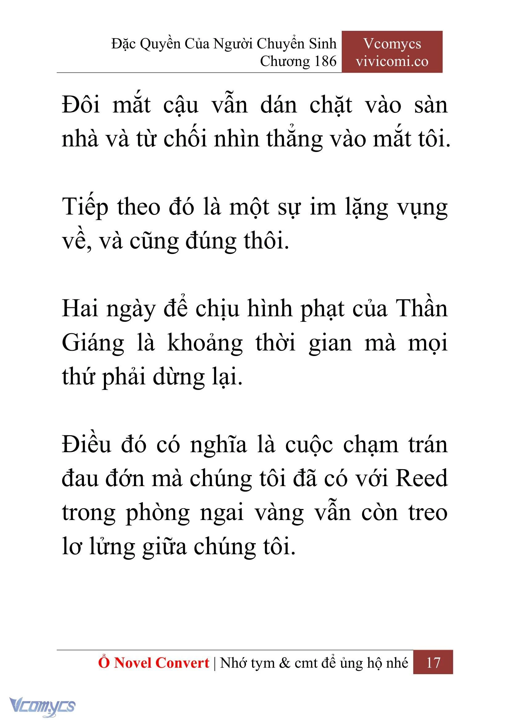 [Novel] Đặc Quyền Của Người Chuyển Sinh Chapter  186 - 20