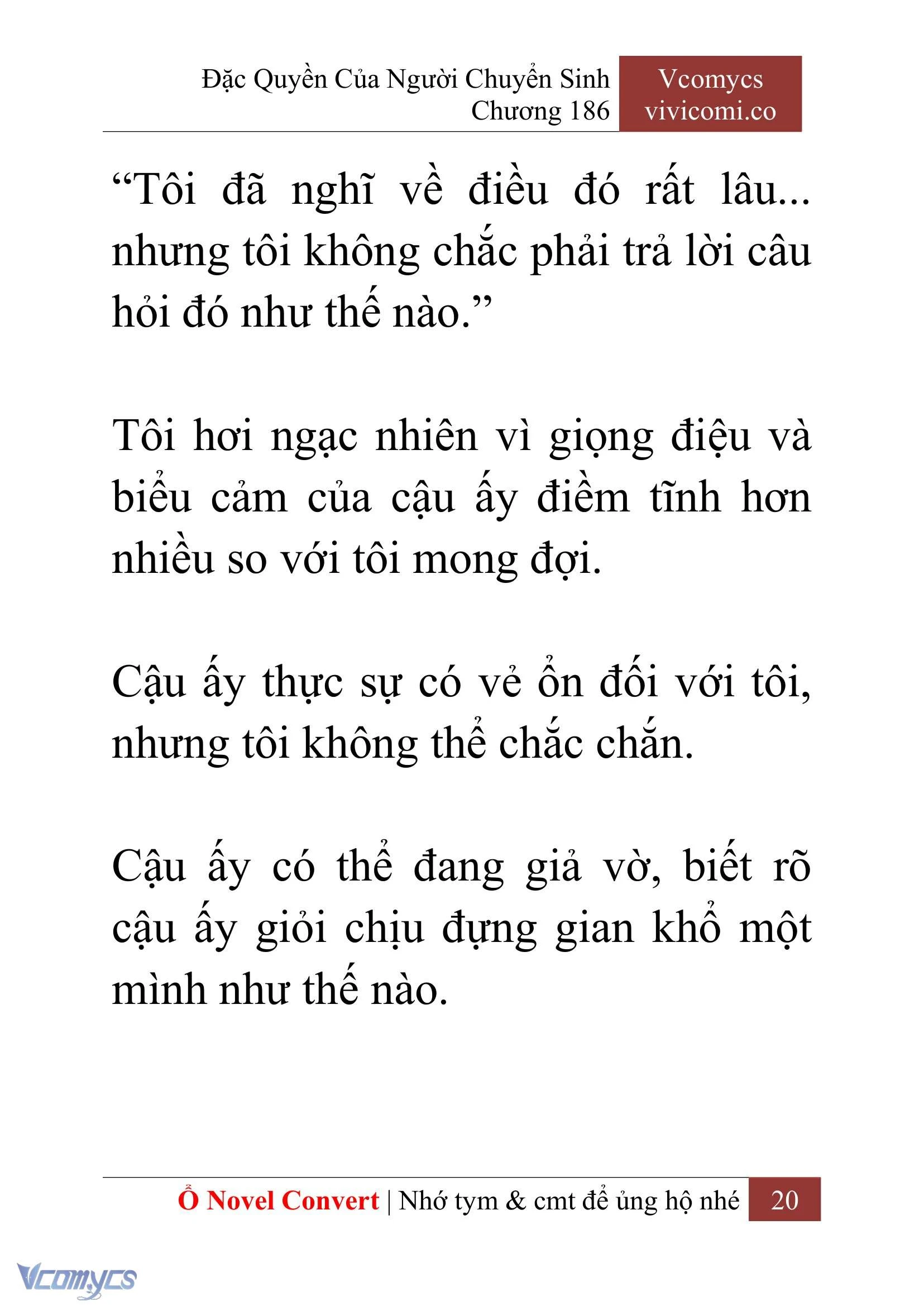 [Novel] Đặc Quyền Của Người Chuyển Sinh Chapter  186 - 23