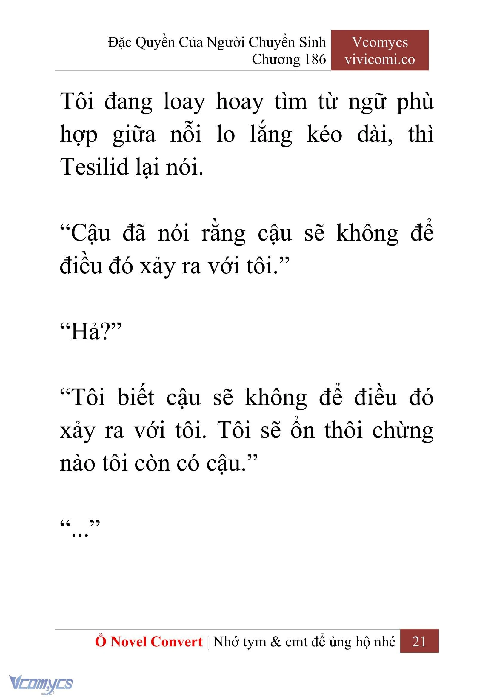 [Novel] Đặc Quyền Của Người Chuyển Sinh Chapter  186 - 24