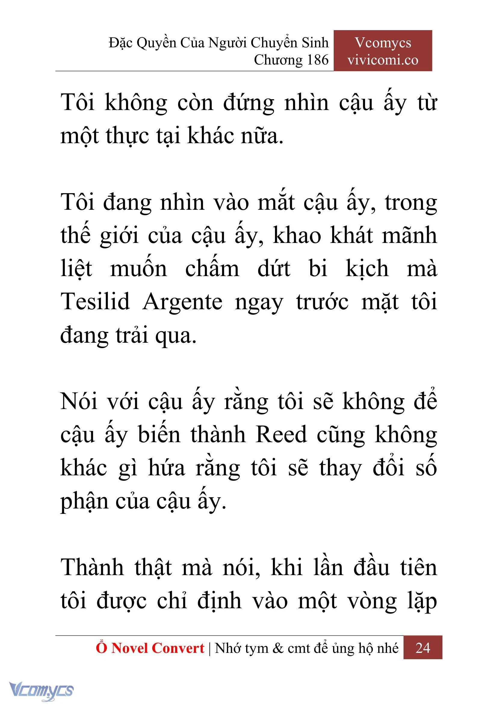 [Novel] Đặc Quyền Của Người Chuyển Sinh Chapter  186 - 27