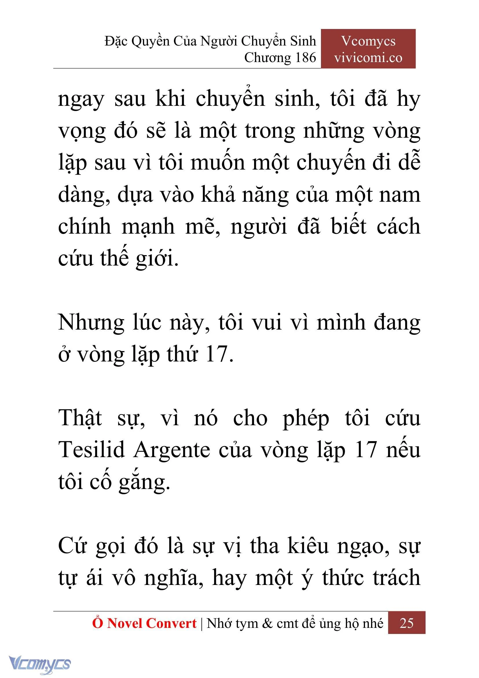 [Novel] Đặc Quyền Của Người Chuyển Sinh Chapter  186 - 28
