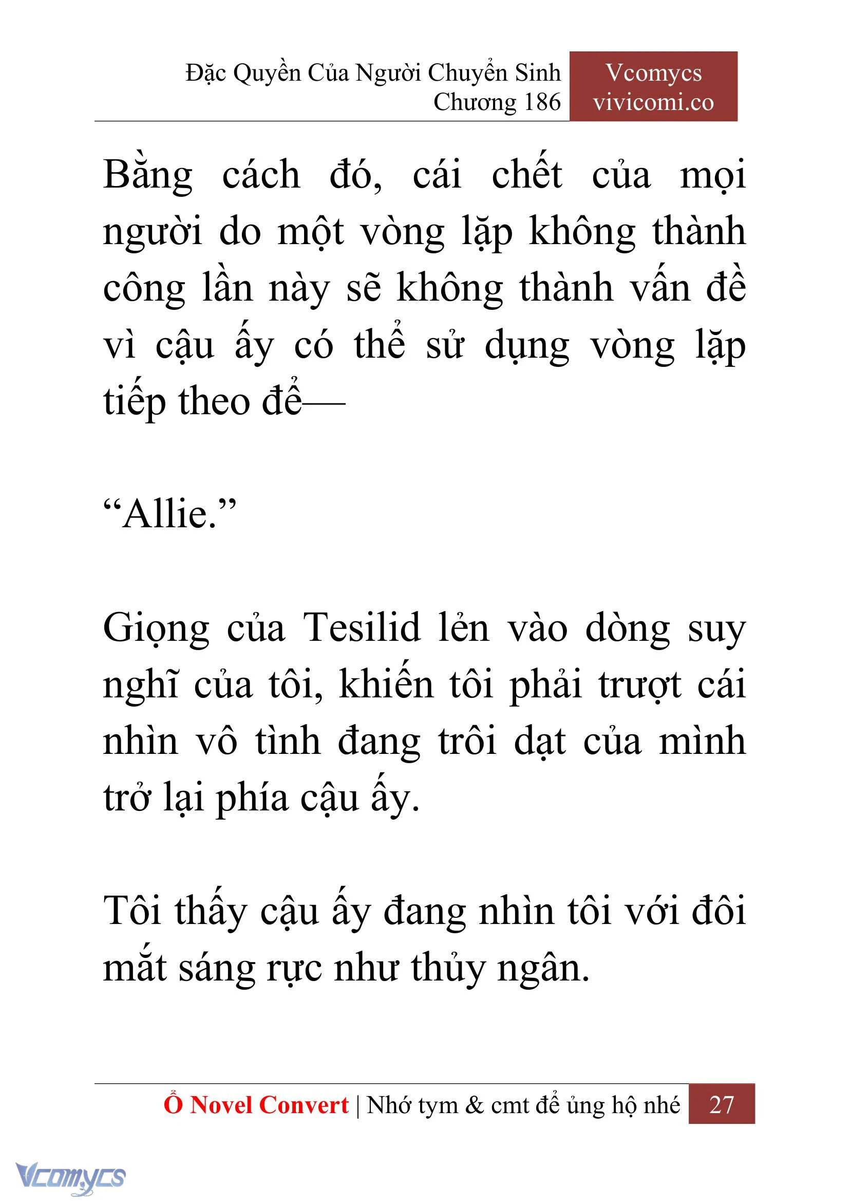 [Novel] Đặc Quyền Của Người Chuyển Sinh Chapter  186 - 30