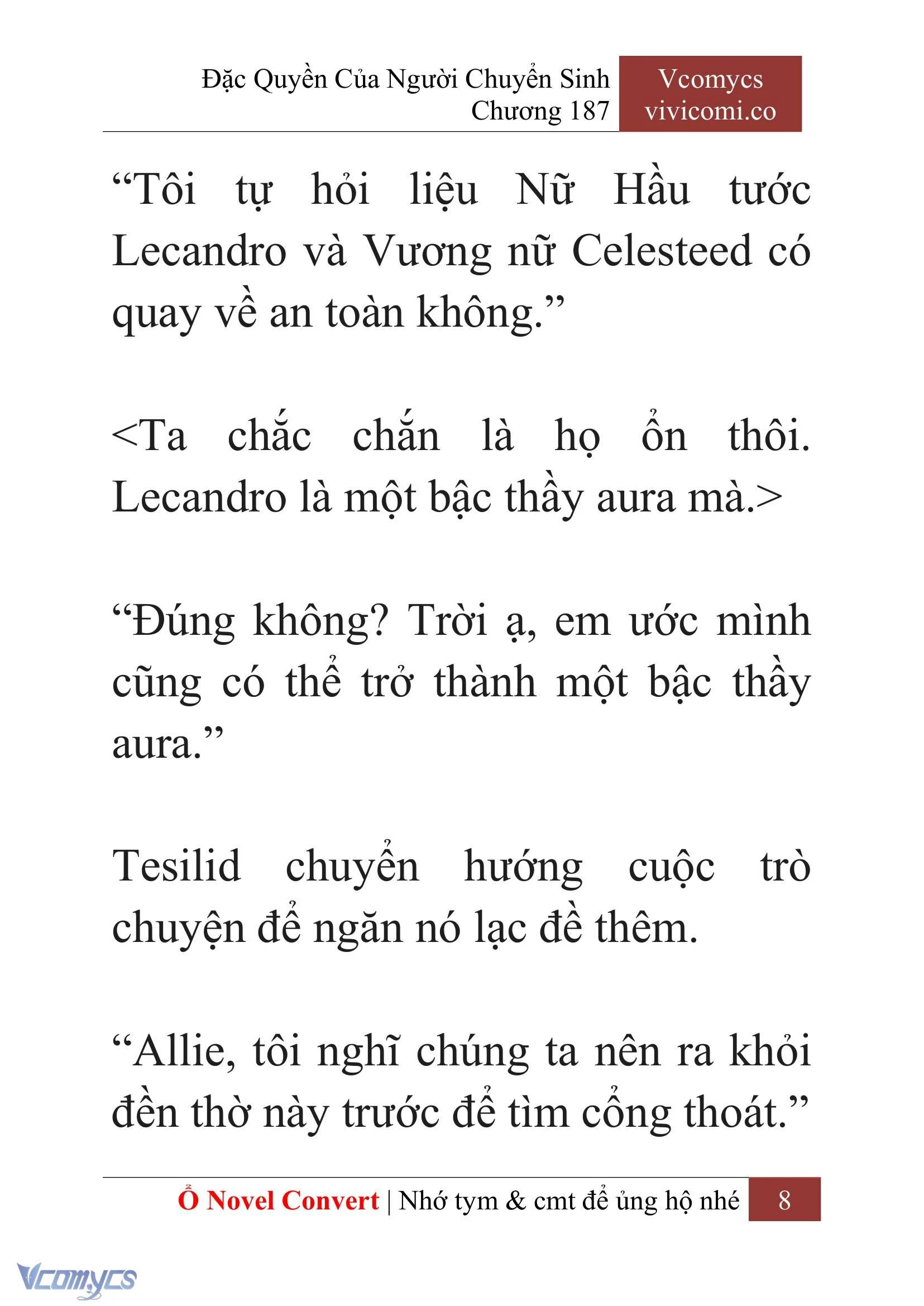 [Novel] Đặc Quyền Của Người Chuyển Sinh Chapter  187 - 11