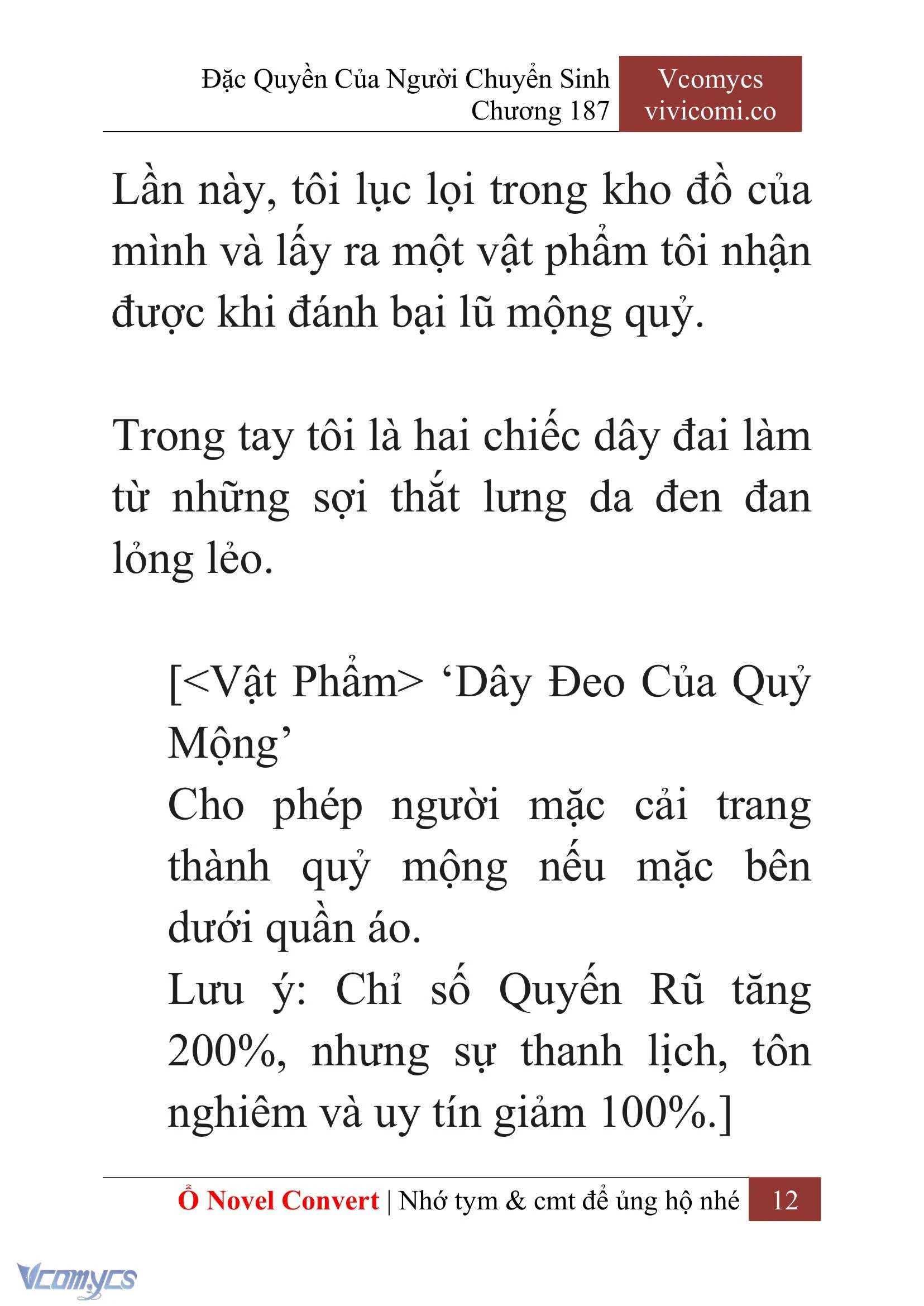 [Novel] Đặc Quyền Của Người Chuyển Sinh Chapter  187 - 15