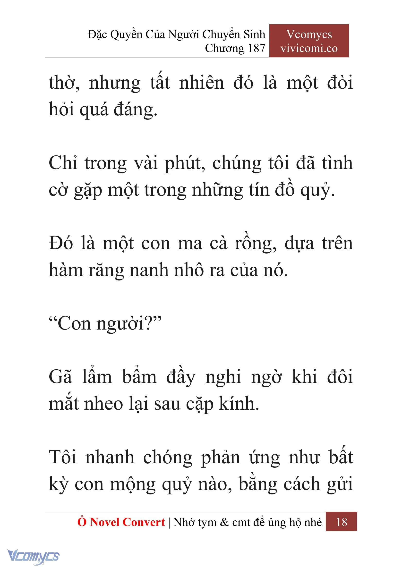 [Novel] Đặc Quyền Của Người Chuyển Sinh Chapter  187 - 21