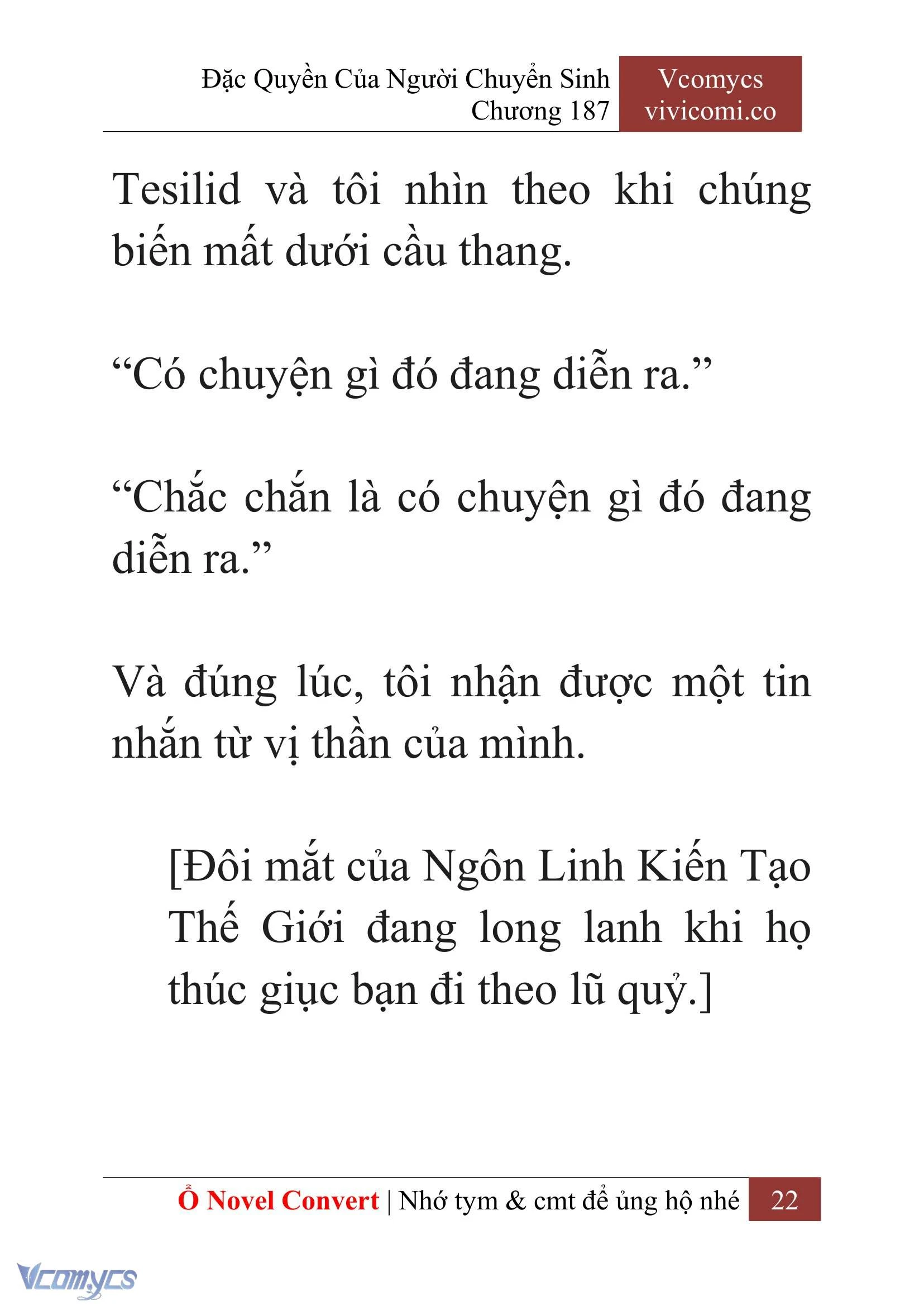 [Novel] Đặc Quyền Của Người Chuyển Sinh Chapter  187 - 25