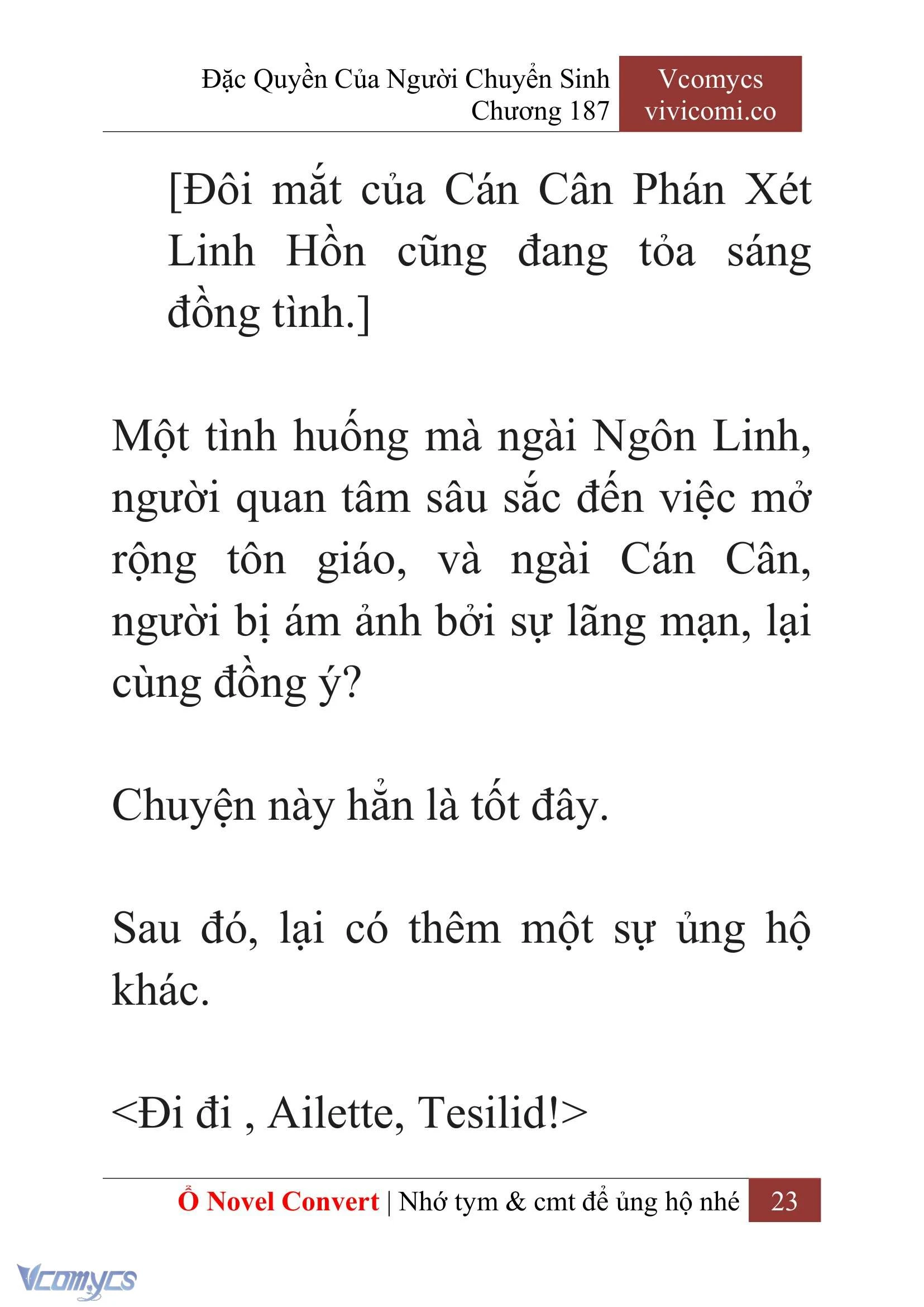 [Novel] Đặc Quyền Của Người Chuyển Sinh Chapter  187 - 26