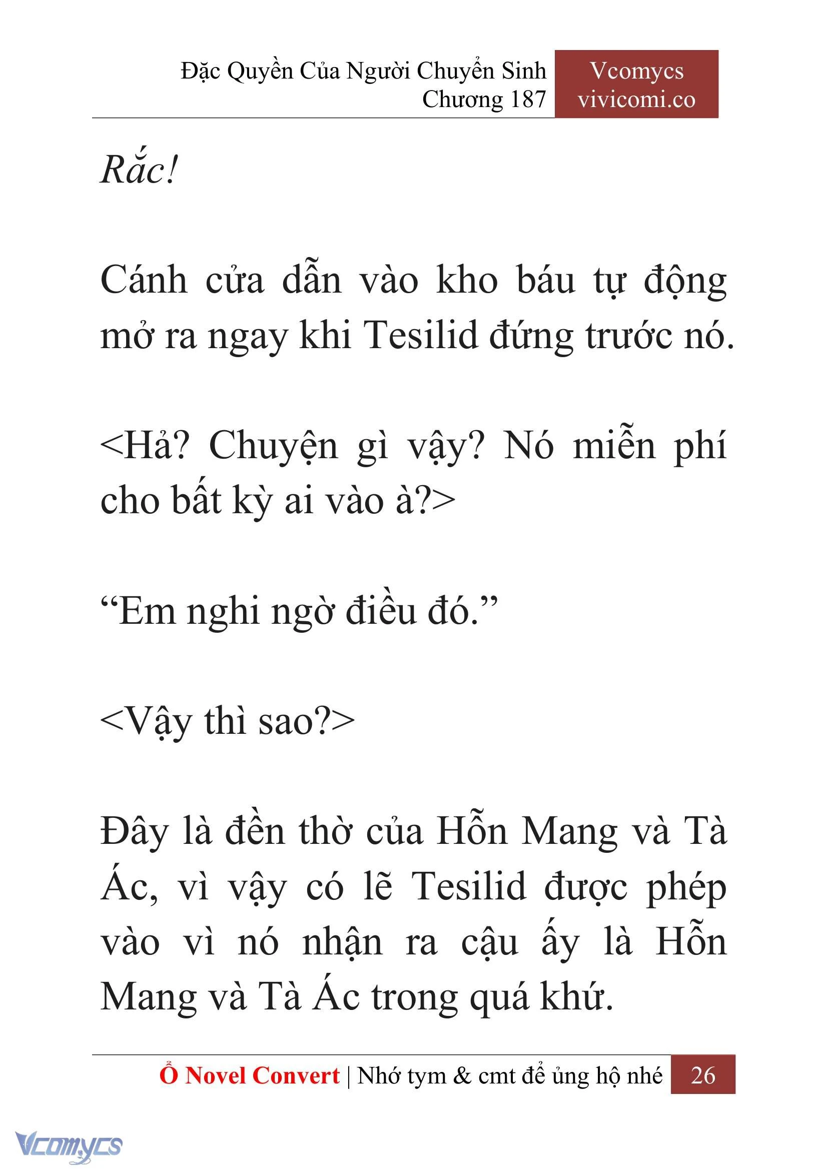 [Novel] Đặc Quyền Của Người Chuyển Sinh Chapter  187 - 29