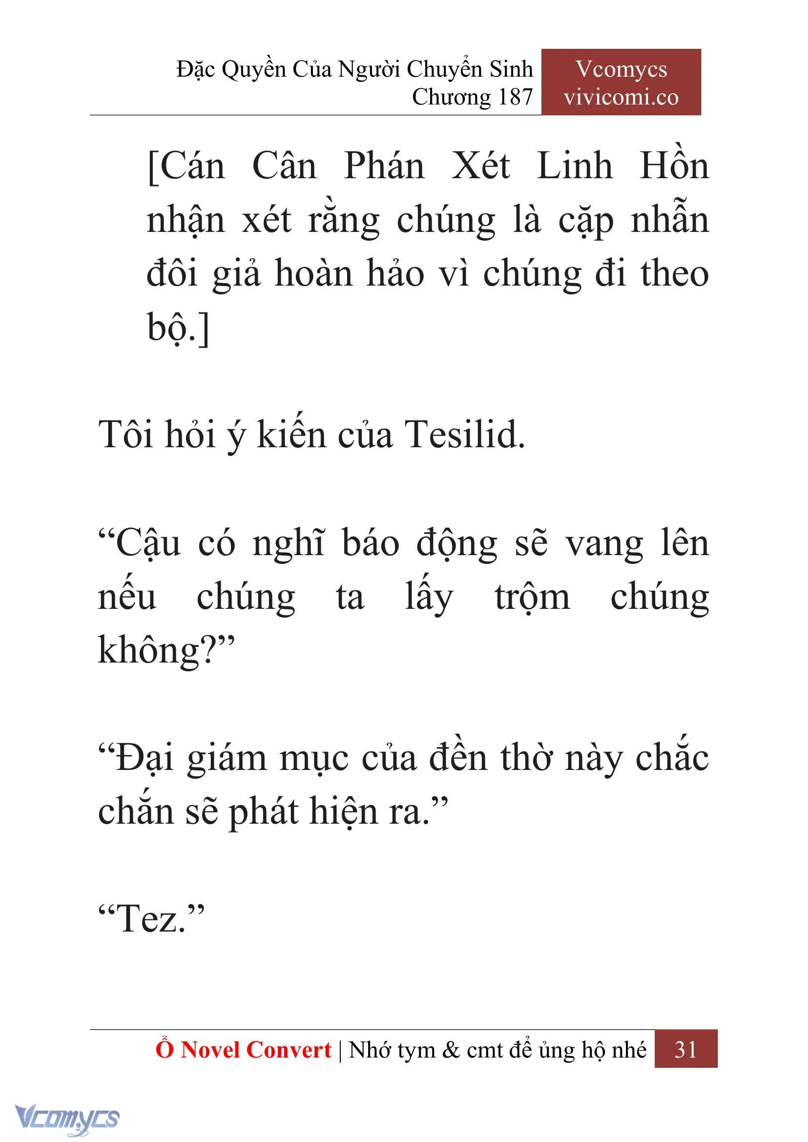 [Novel] Đặc Quyền Của Người Chuyển Sinh Chapter  187 - 34