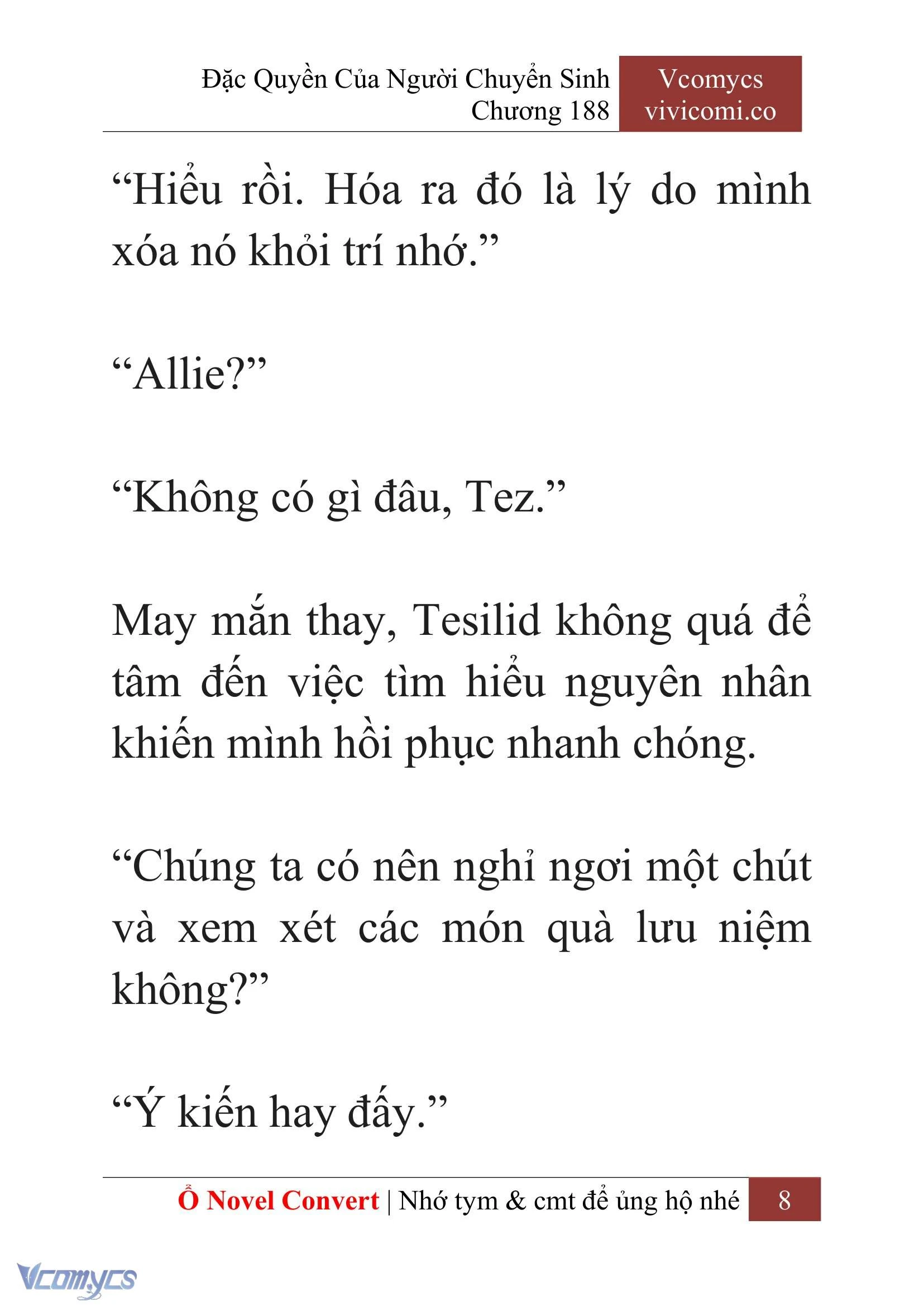 [Novel] Đặc Quyền Của Người Chuyển Sinh Chapter  188 - 11