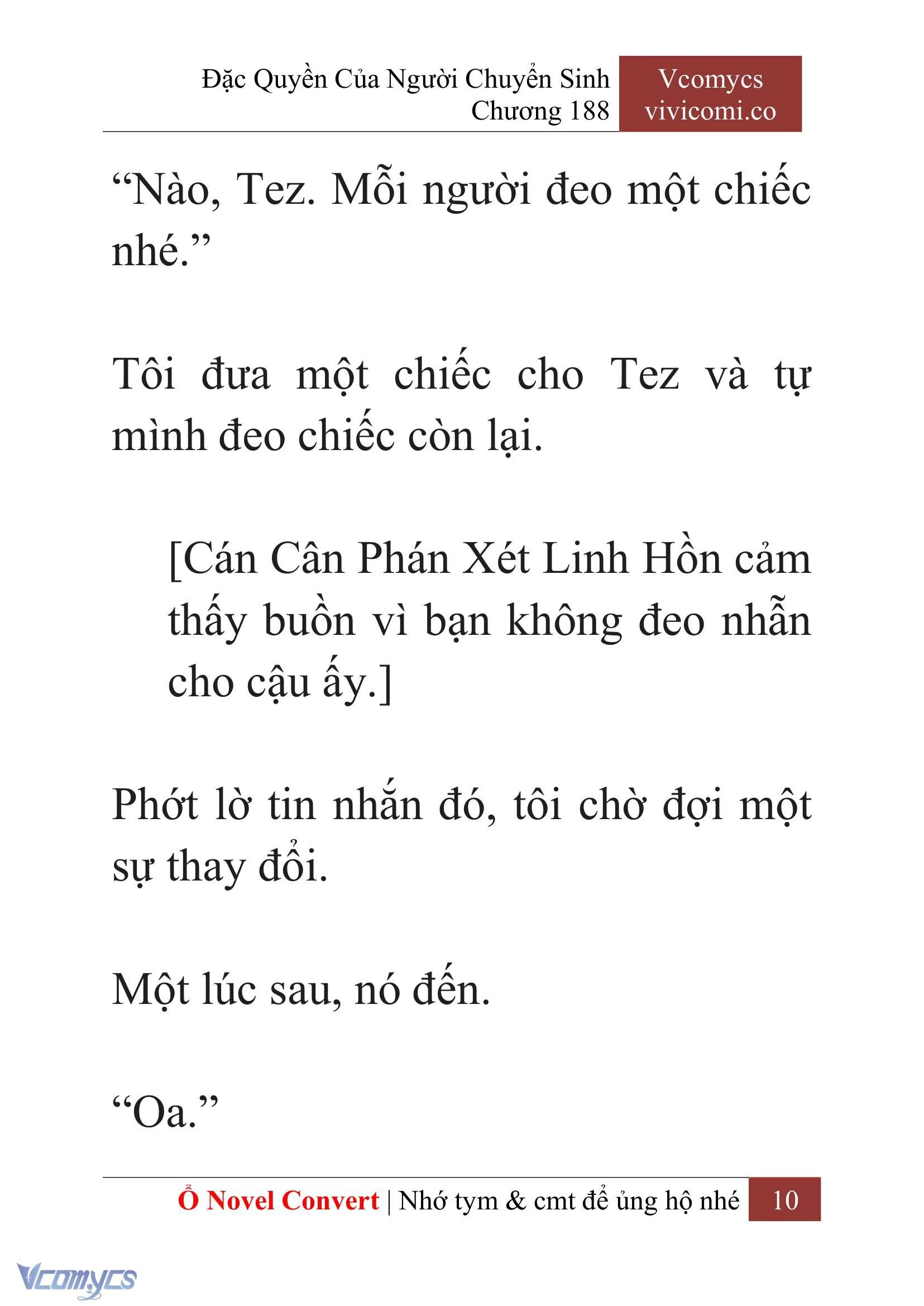[Novel] Đặc Quyền Của Người Chuyển Sinh Chapter  188 - 13