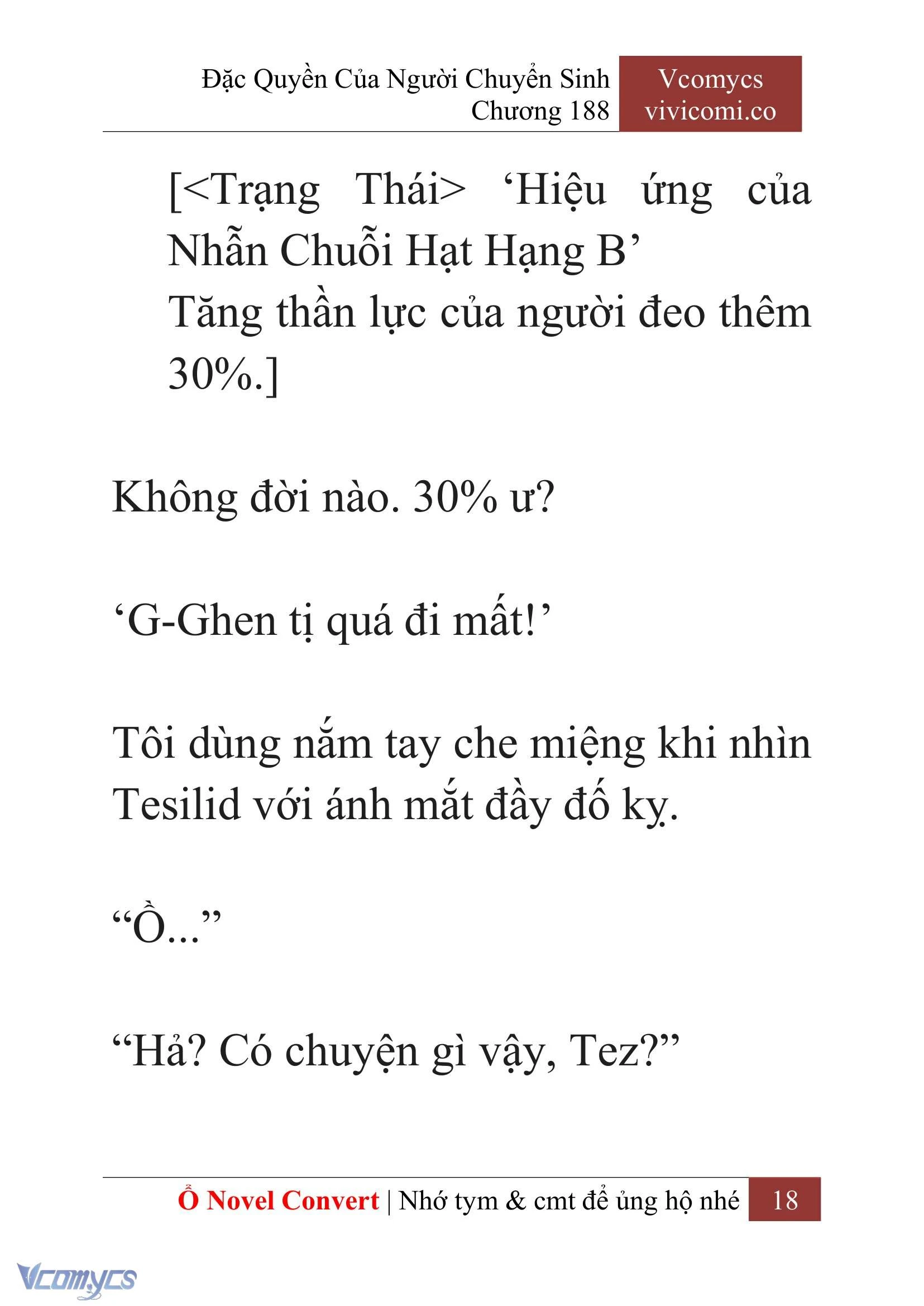 [Novel] Đặc Quyền Của Người Chuyển Sinh Chapter  188 - 21