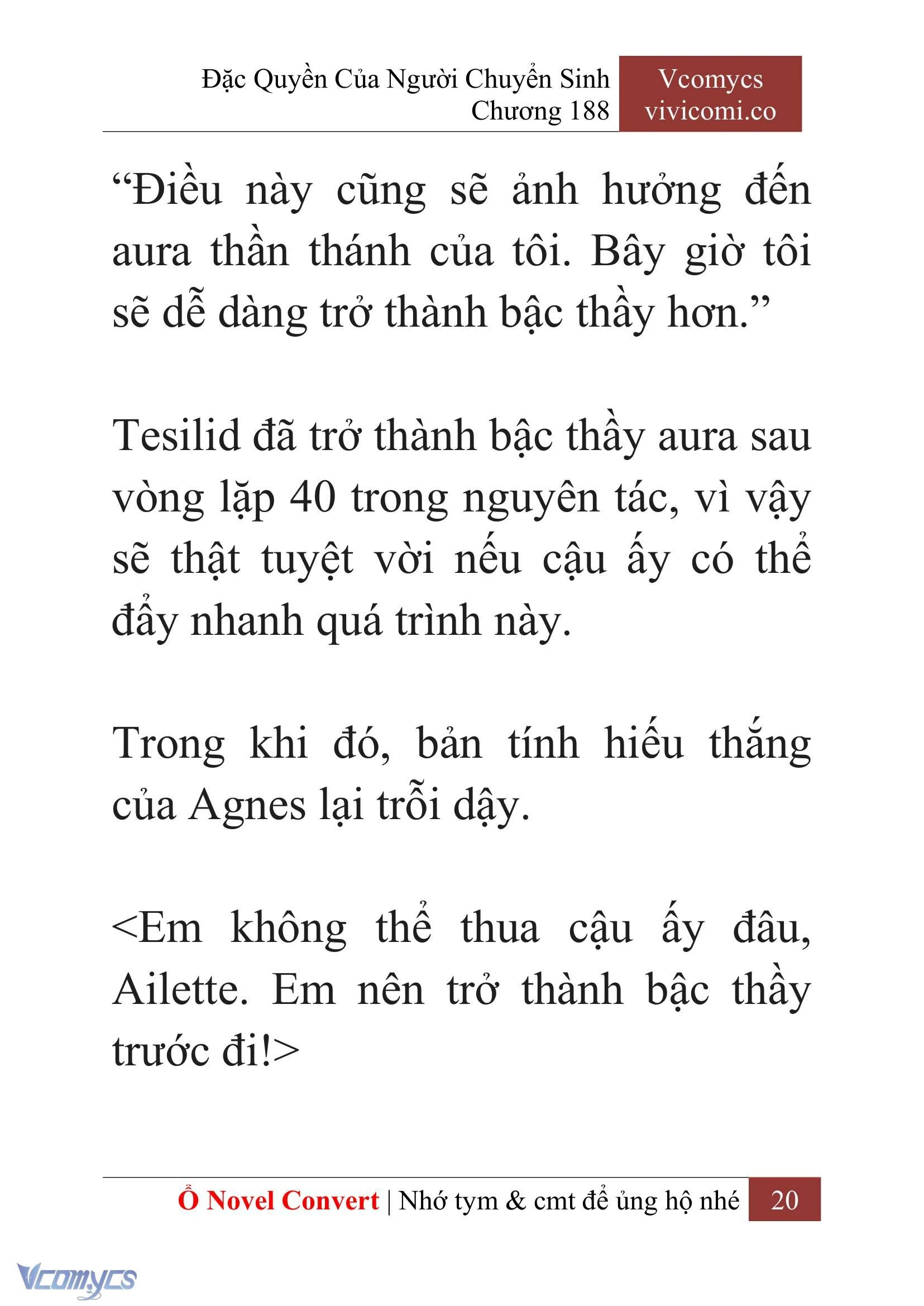 [Novel] Đặc Quyền Của Người Chuyển Sinh Chapter  188 - 23