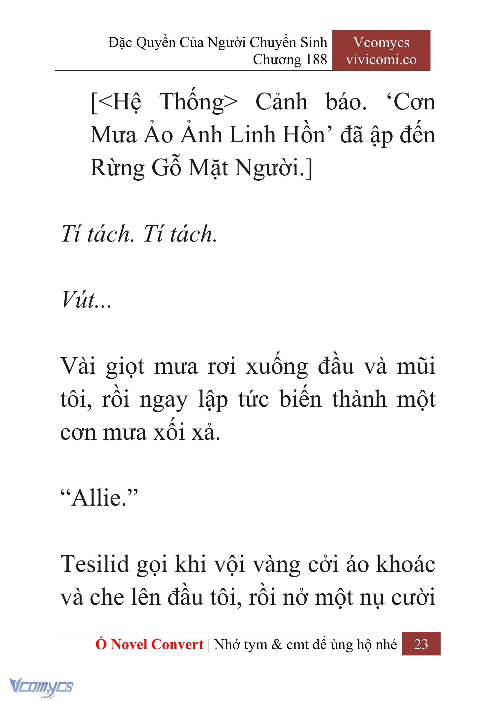 [Novel] Đặc Quyền Của Người Chuyển Sinh Chapter  188 - 26