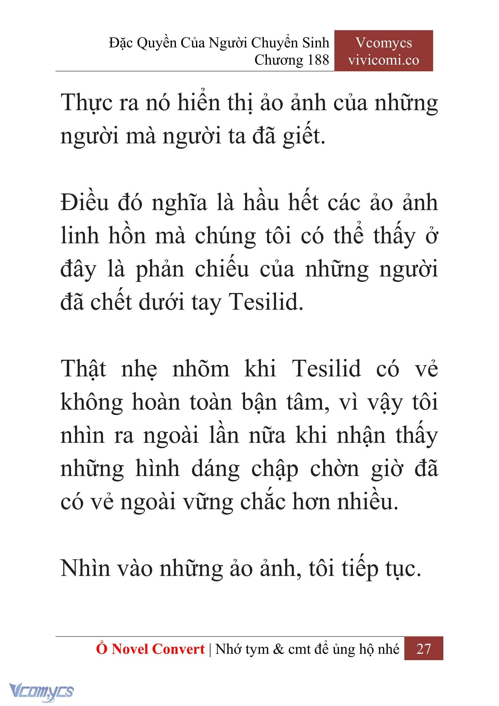 [Novel] Đặc Quyền Của Người Chuyển Sinh Chapter  188 - 30