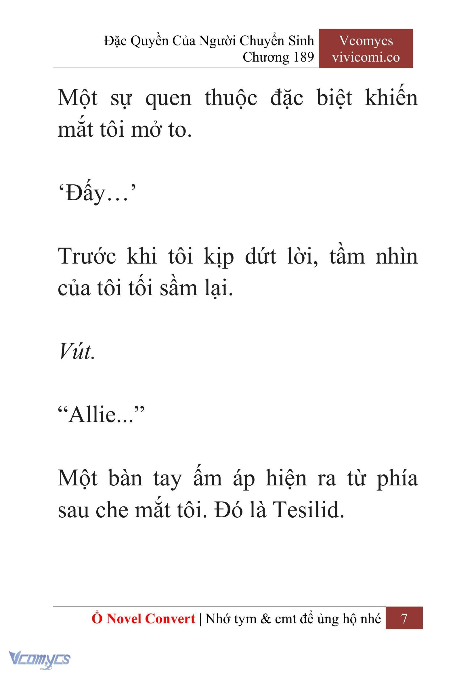 [Novel] Đặc Quyền Của Người Chuyển Sinh Chapter  189 - 10