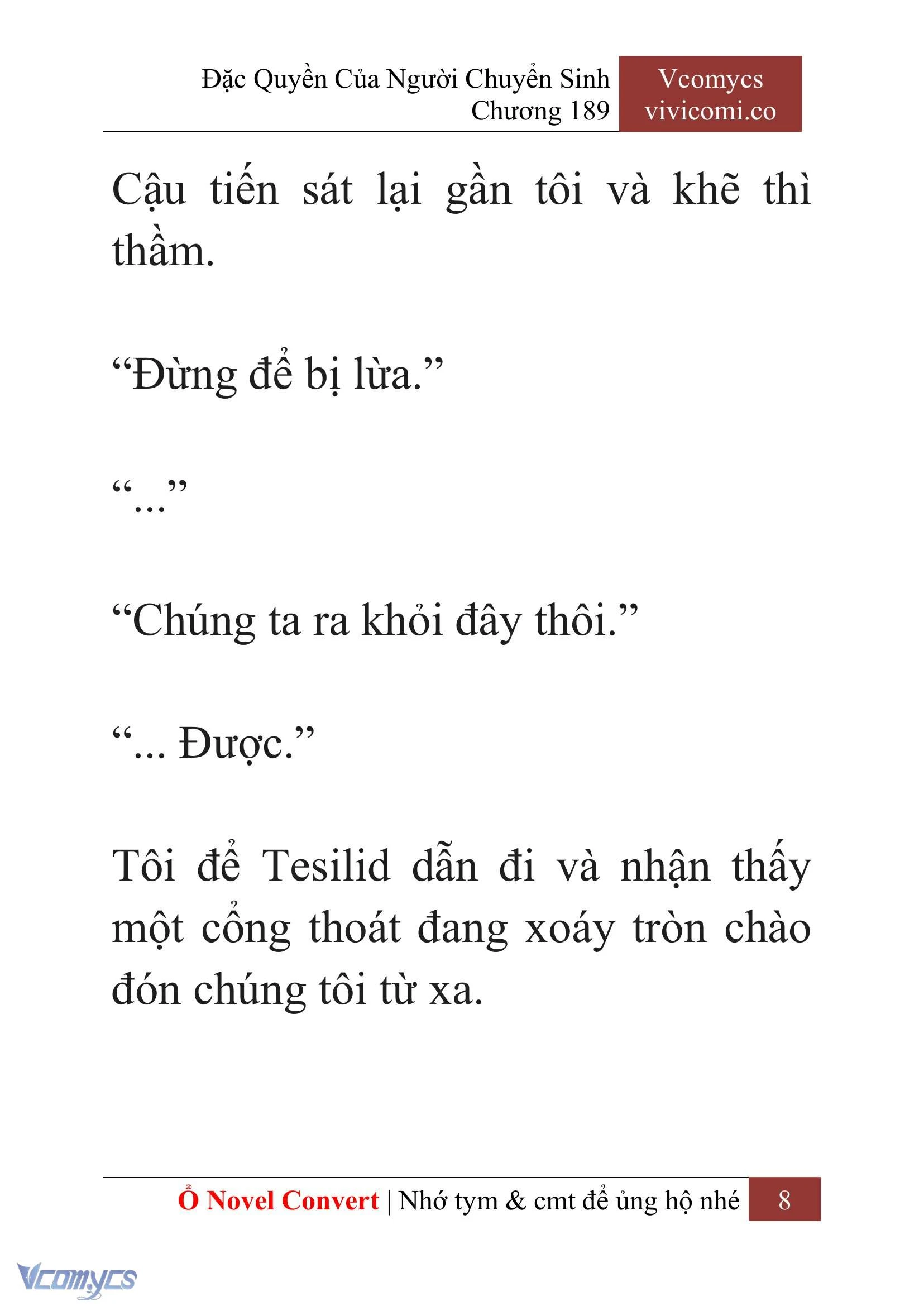 [Novel] Đặc Quyền Của Người Chuyển Sinh Chapter  189 - 11
