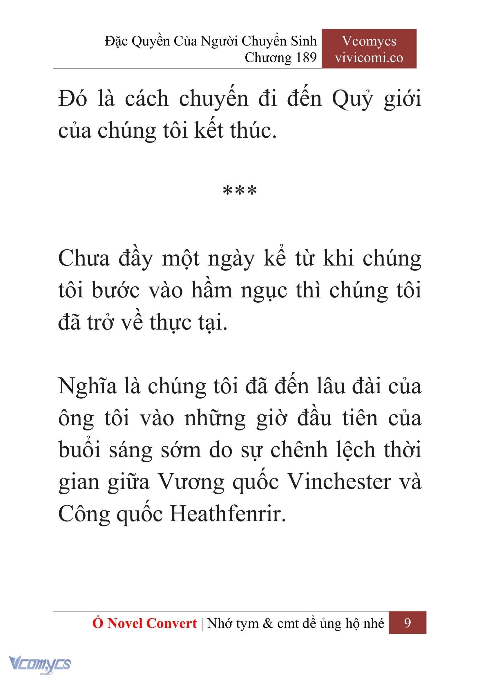 [Novel] Đặc Quyền Của Người Chuyển Sinh Chapter  189 - 12