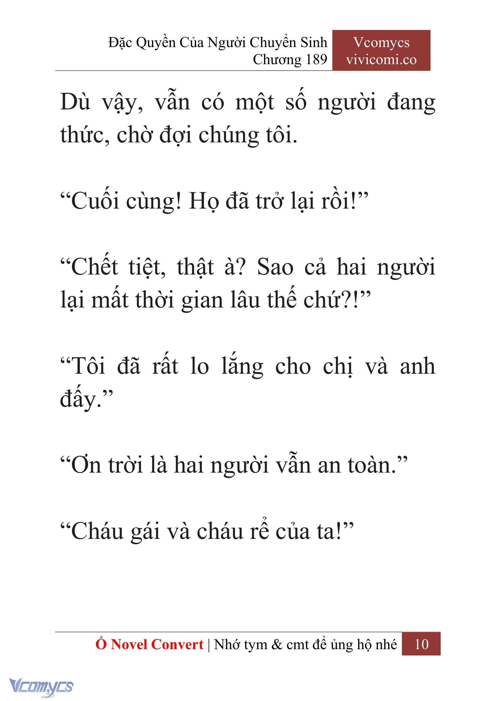[Novel] Đặc Quyền Của Người Chuyển Sinh Chapter  189 - 13
